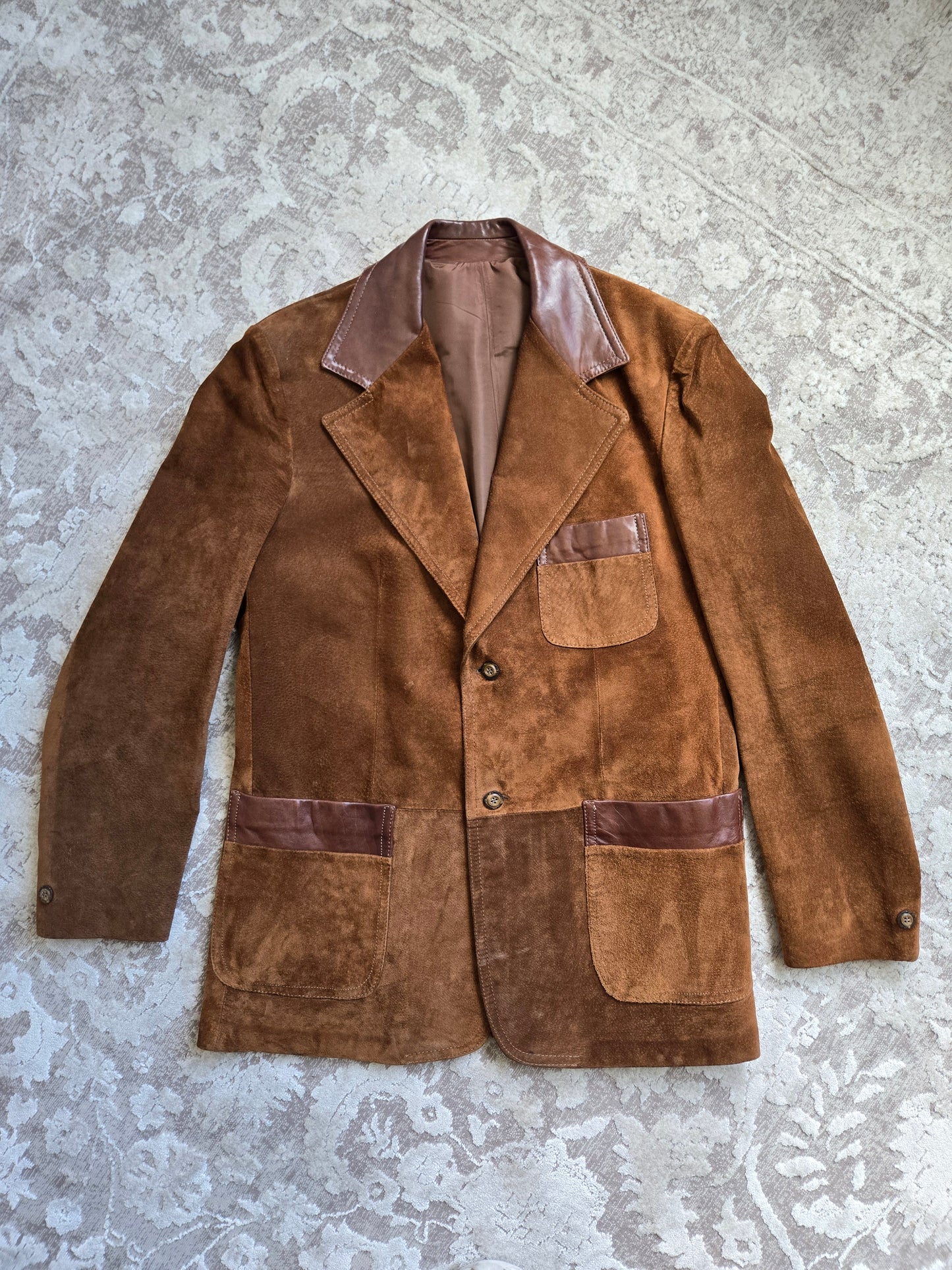 Lakeland Vintage Genuine Suede Leather Blazer - XL