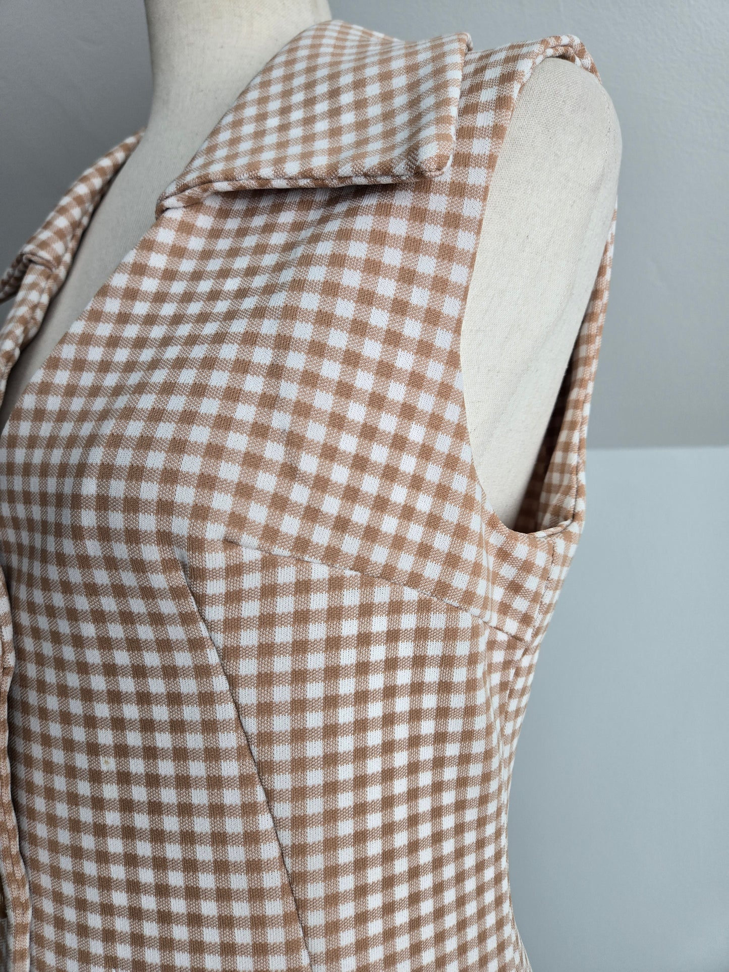 Vintage 60s Hand Made Vest and Pants Two Piece Set - Small