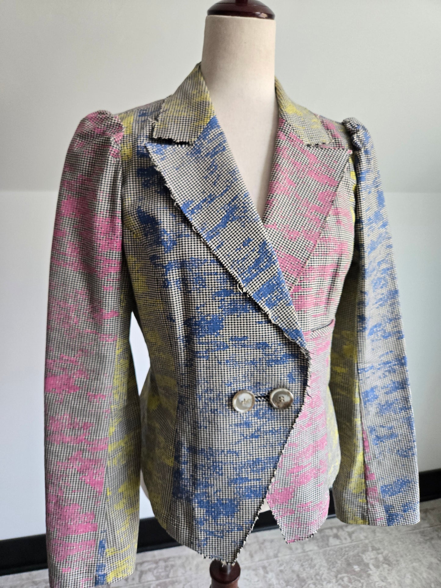 Coromo Japanese Avant Garde Asymmetrical Cotton Blazer - Medium
