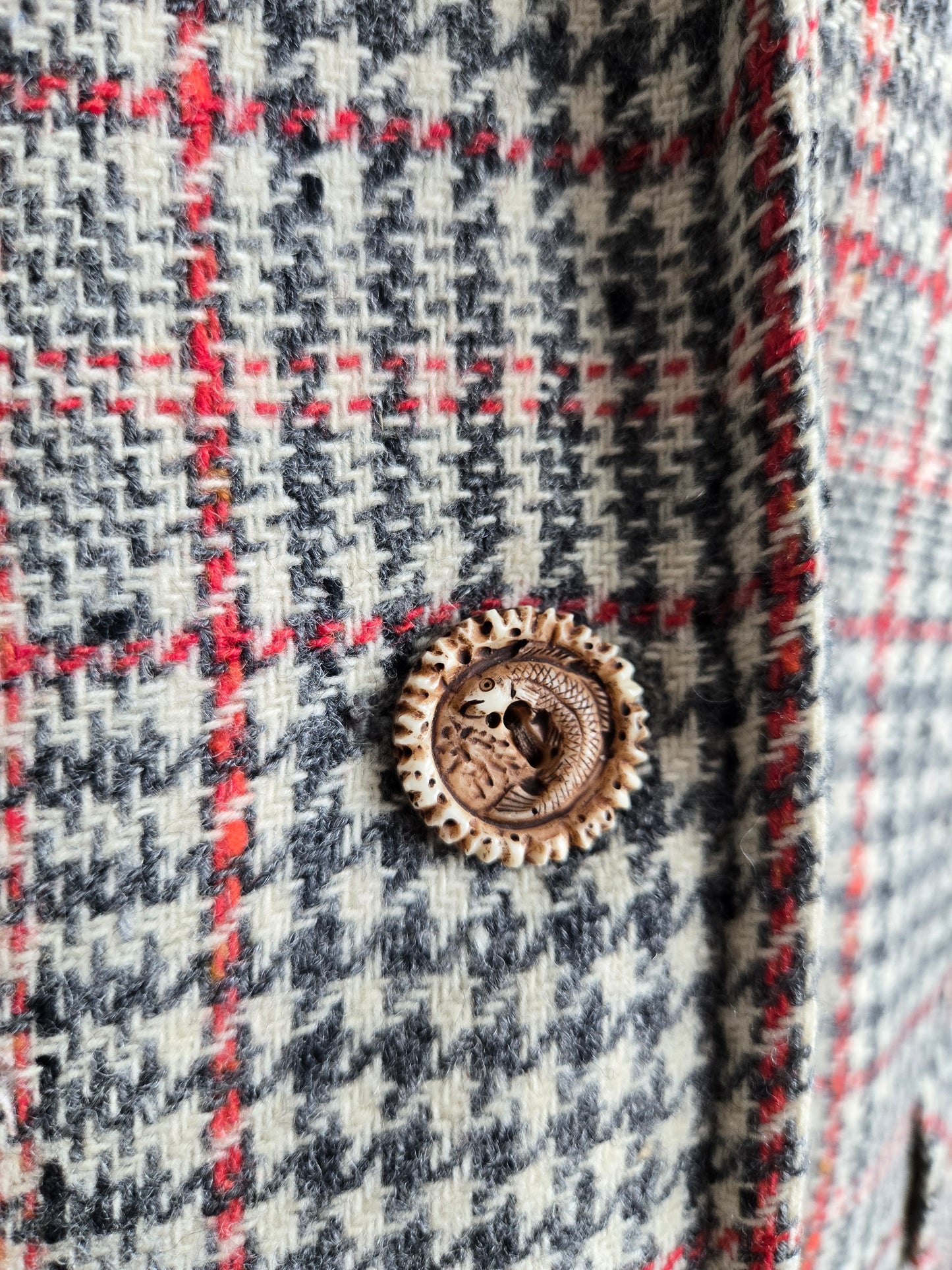 Vintage 60s Seatona Suits by Seaton Hall Plaid Wool Jacket - Small