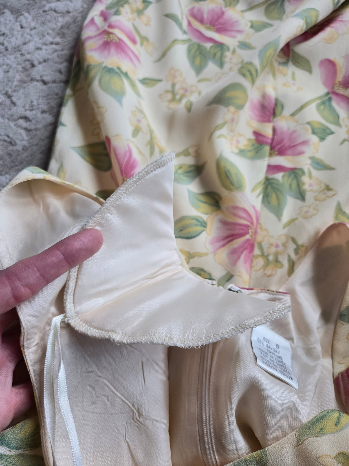 Vintage 90s Liz Claiborne Floral Dress - S/M