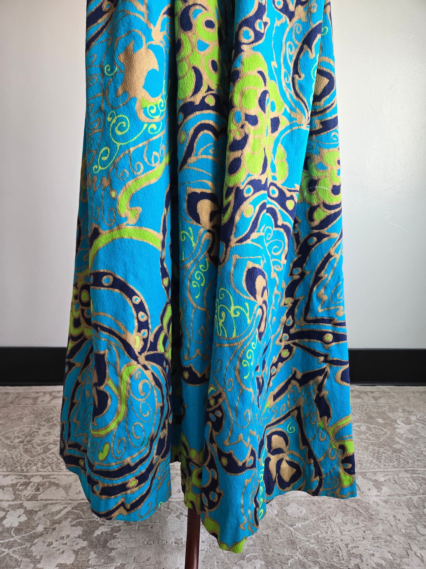 Kimo's Polynesian Shop made in Hawaii Barkcloth Dress - medium