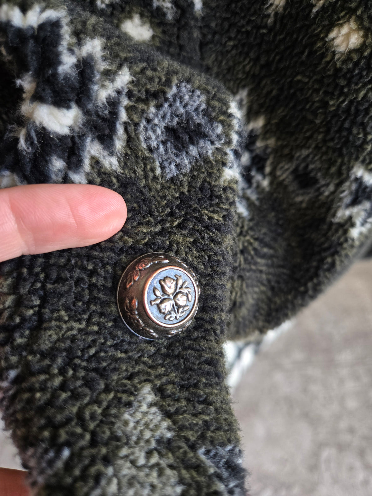 County Clothing Co Deer Fleece Jacket - medium