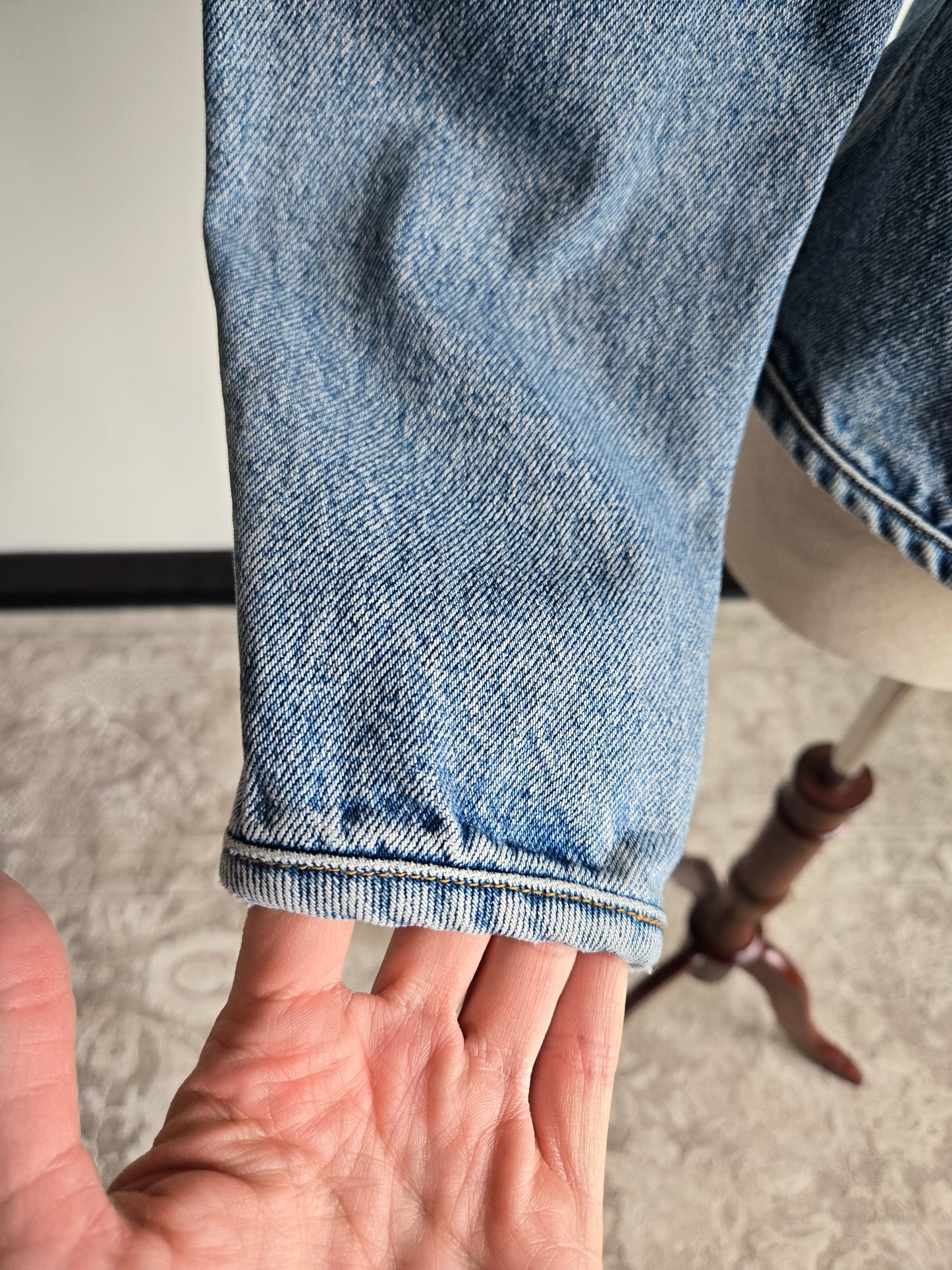 Faconnable Vintage Light Wash Denim "Corset Style" Jacket - XS