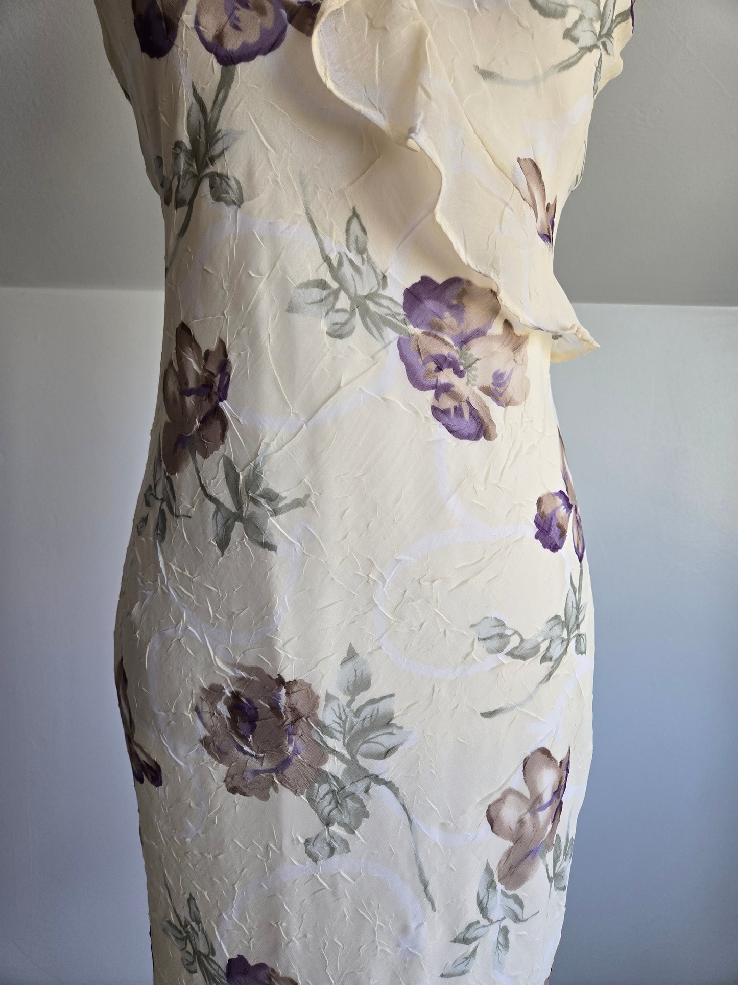 Vintage 90s Breakin' Loose Romantic Floral Dress - Small