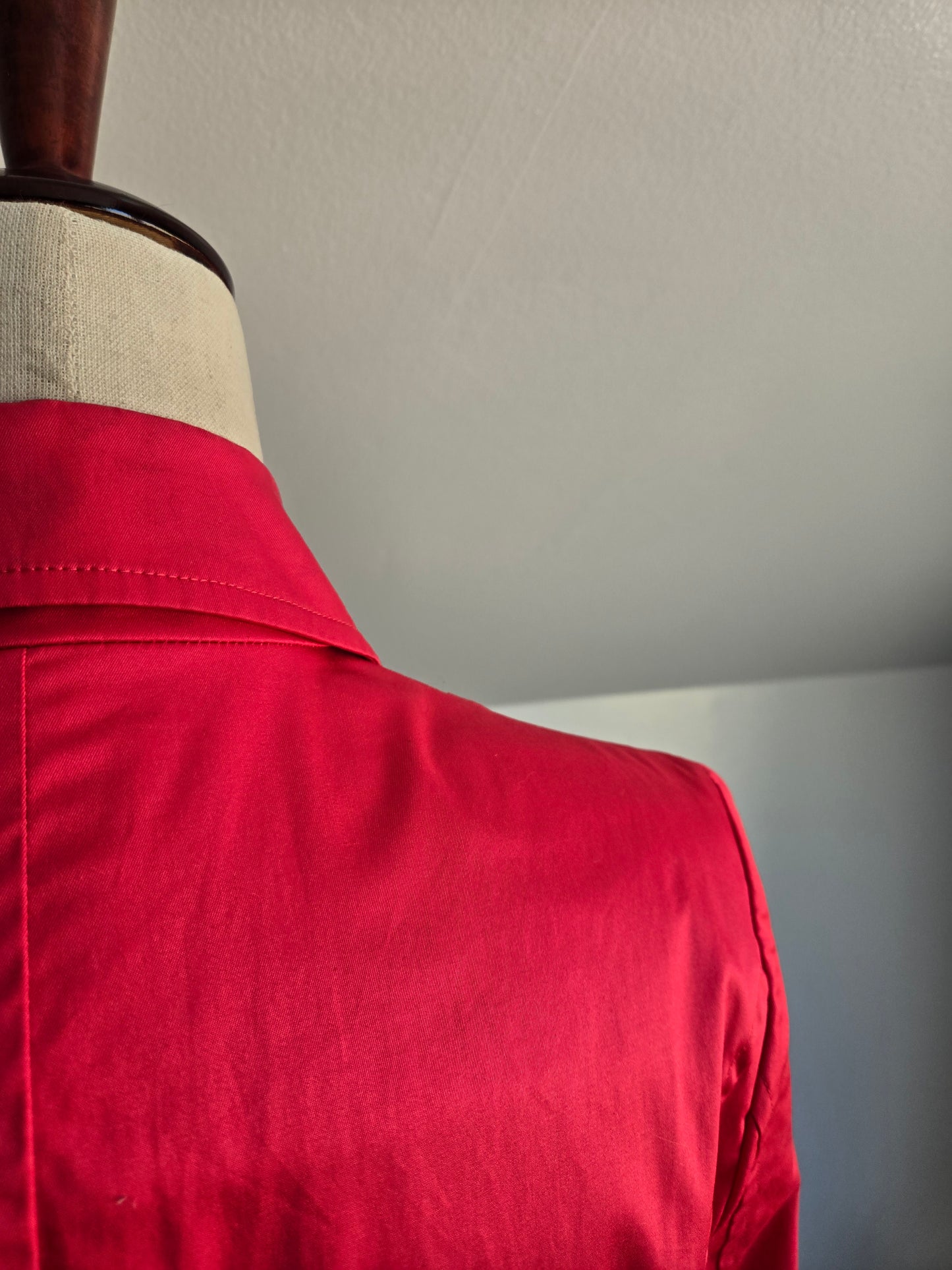 Armani Collezioni Red/Pink Cotton Blazer - Size 8
