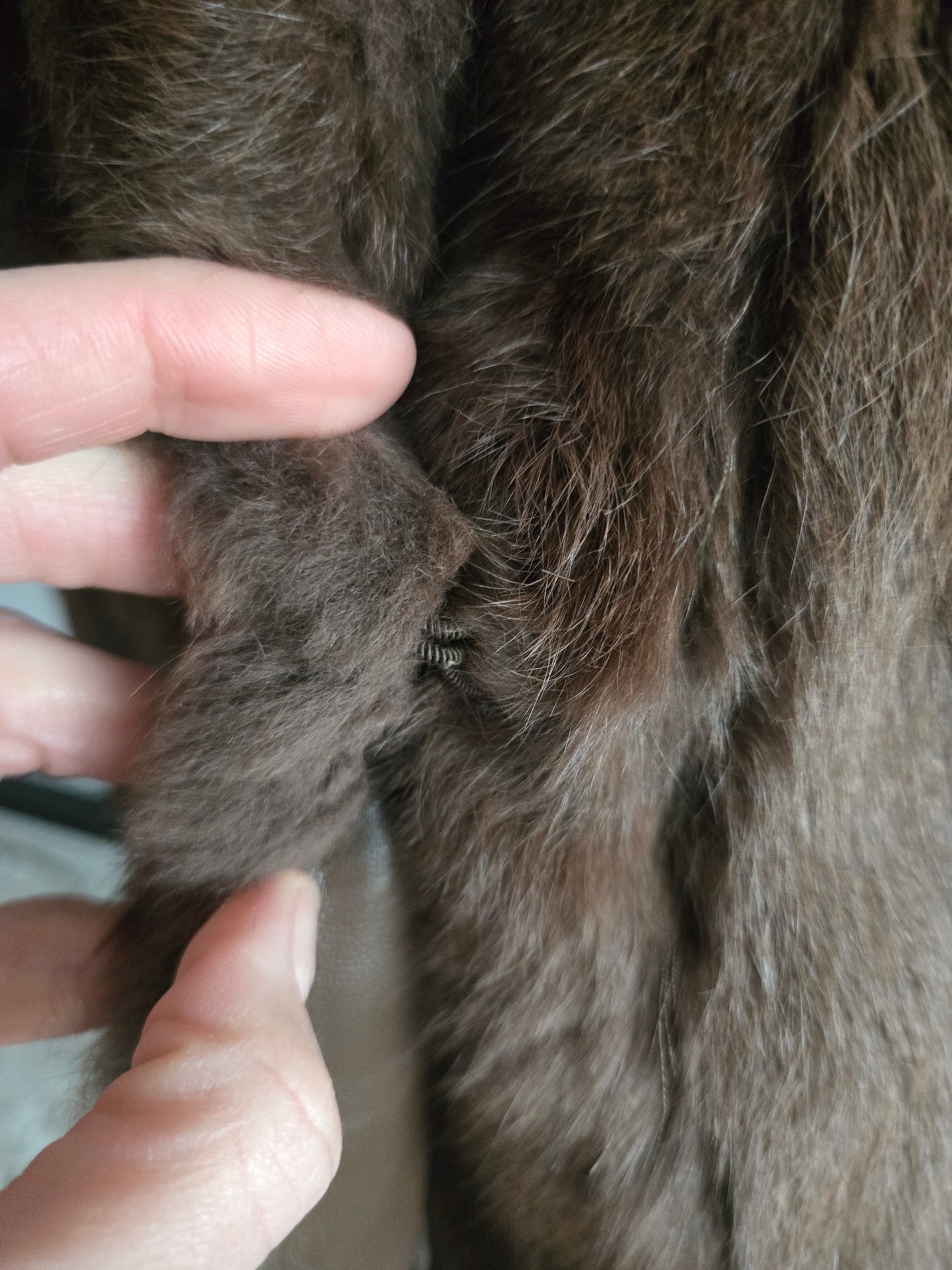 Vintage 50s Genuine Sable Fur Custom Made Coat - M/L