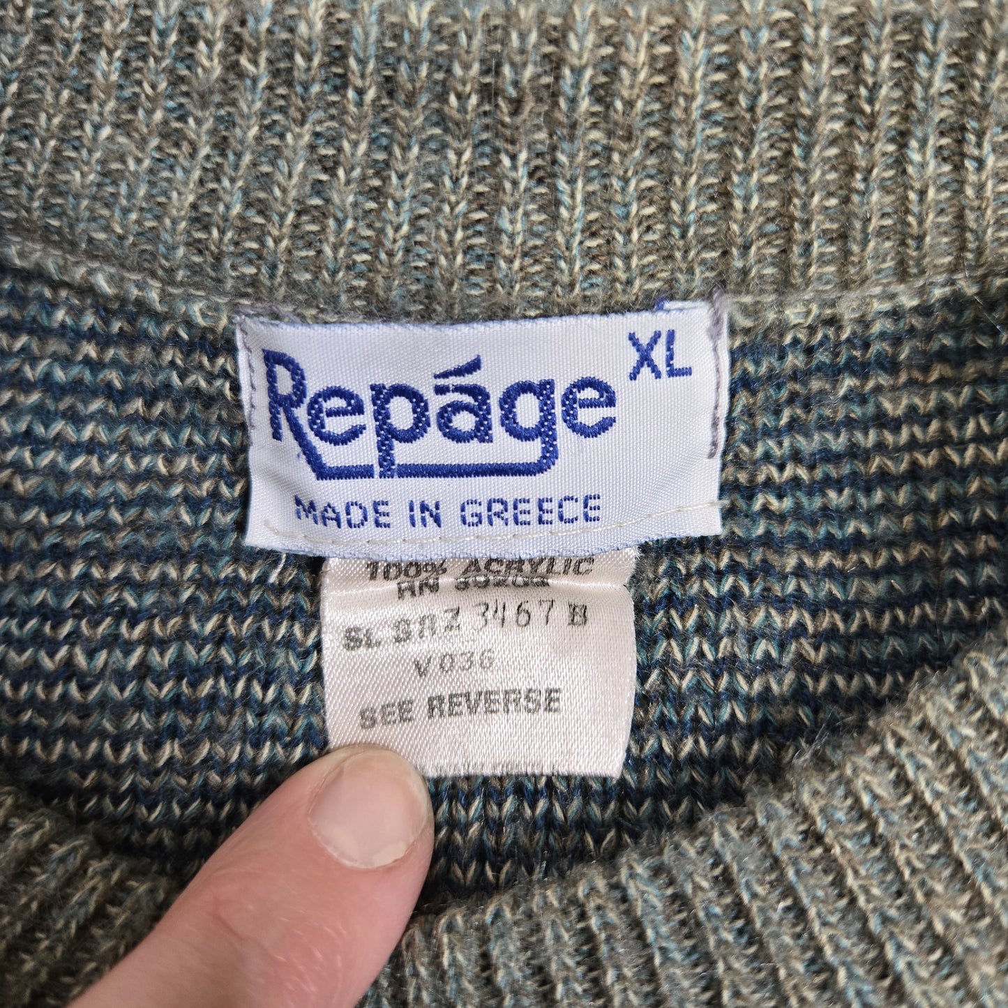 Repage Vintage Western Sweater made in Greece - XL