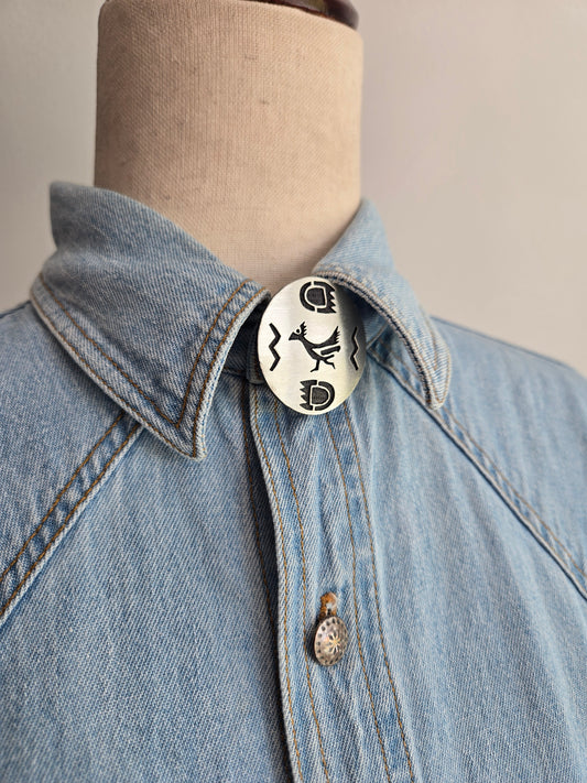 Stainless Steel Road Runner Button Covers - Singles