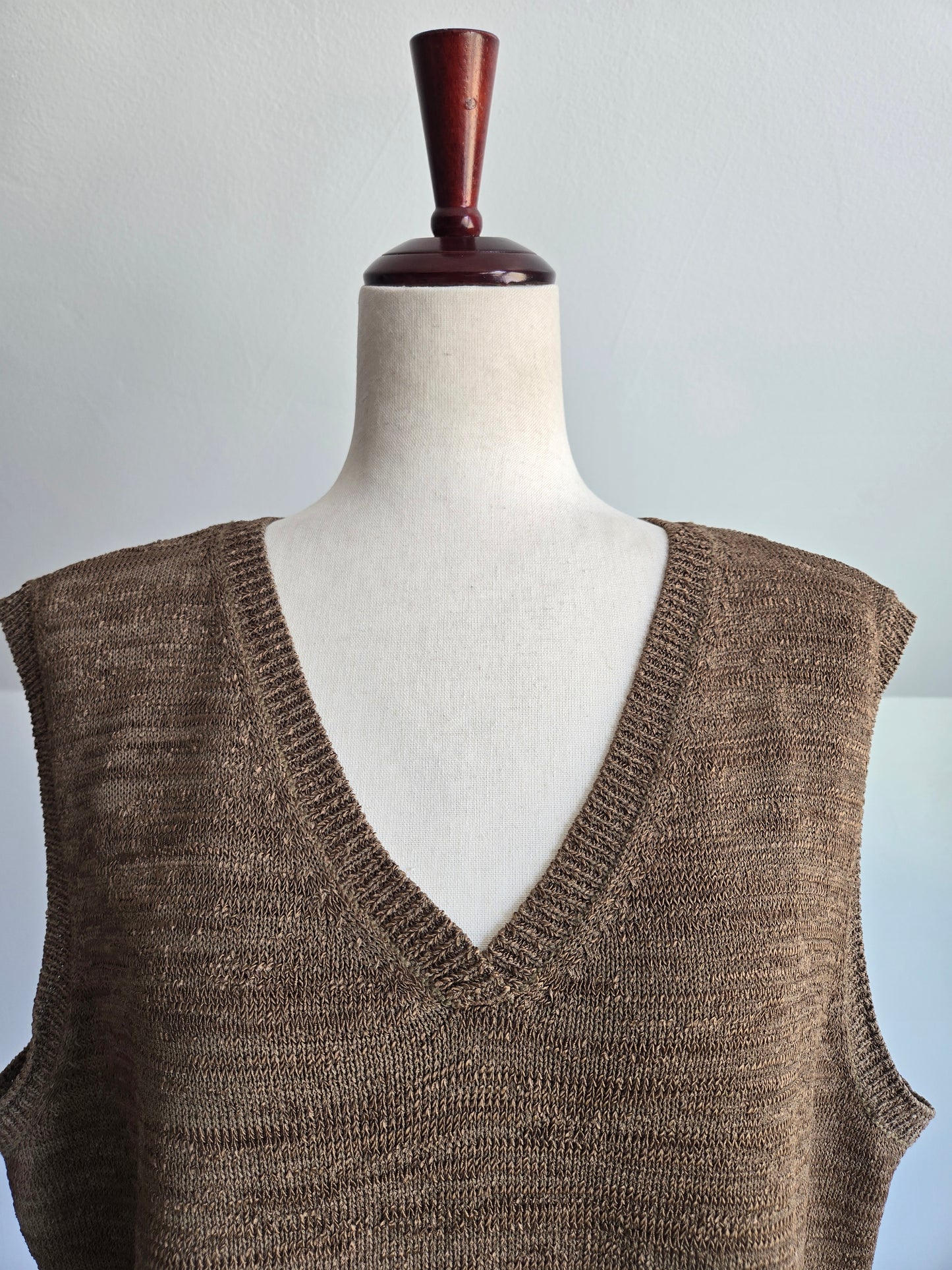 Elana by Tanner Vintage  Olive Green Vest Tank - XL/2XL