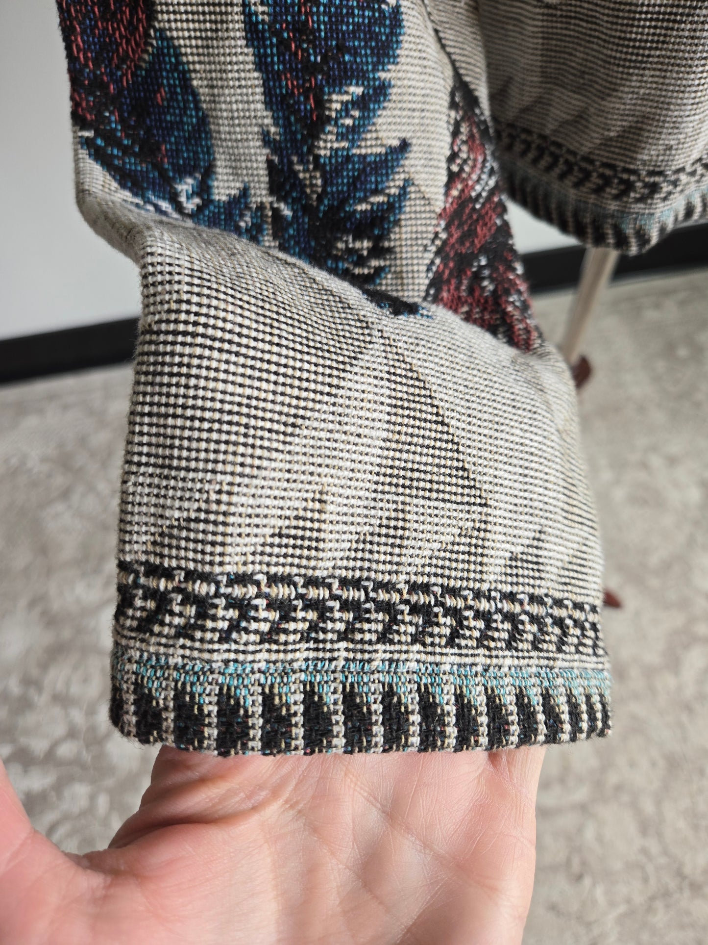 Vintage Cotton Feather Tapestry Western Jacket - XL