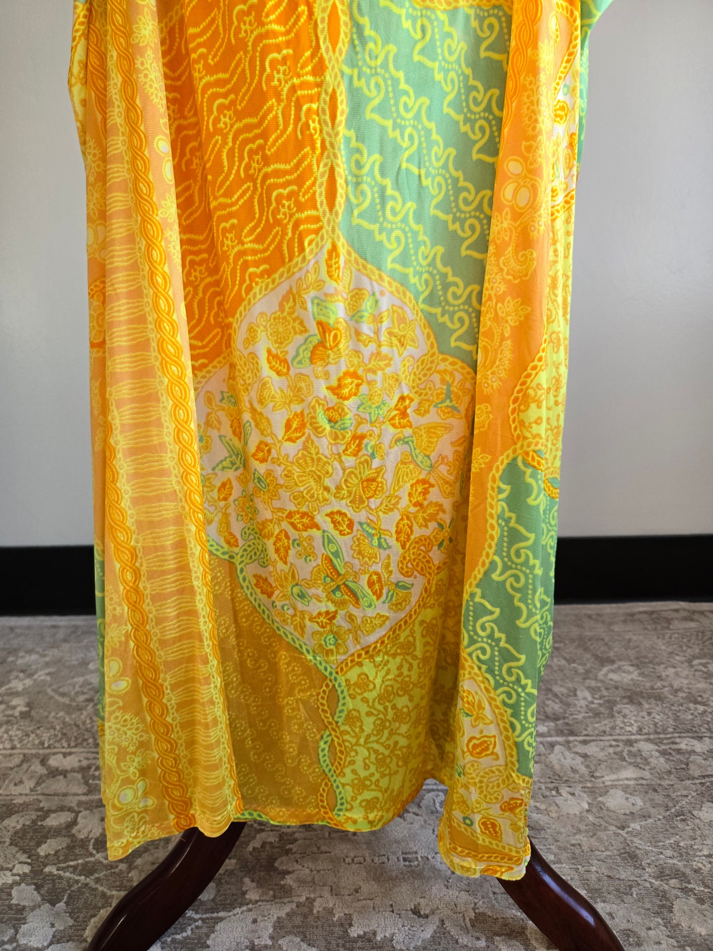 Windsor Vintage 60s Nylon Slinky Caftan Dress - up to large