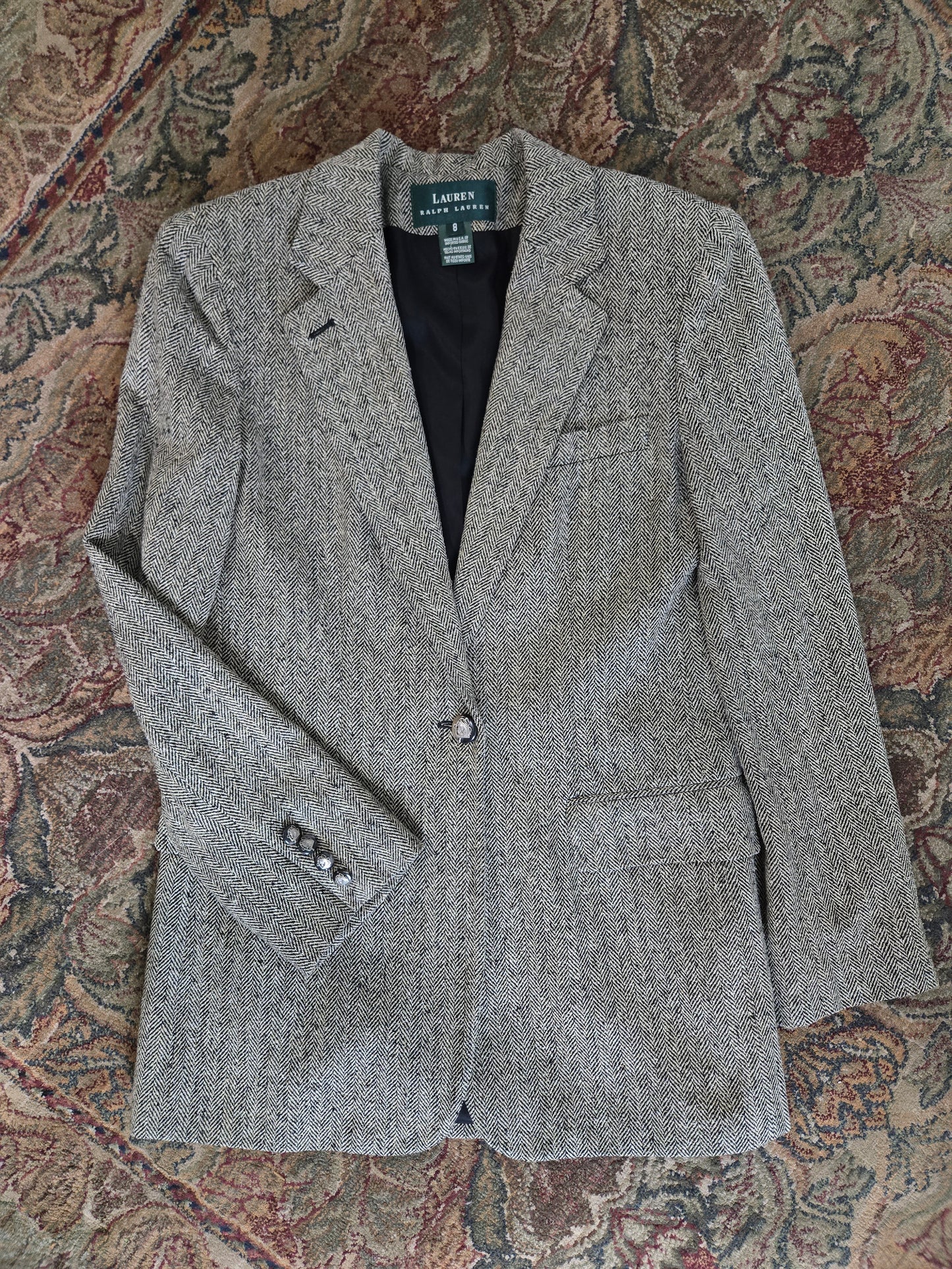 Ralph Lauren Vintage Silk Tweed Made in USA Blazer - medium