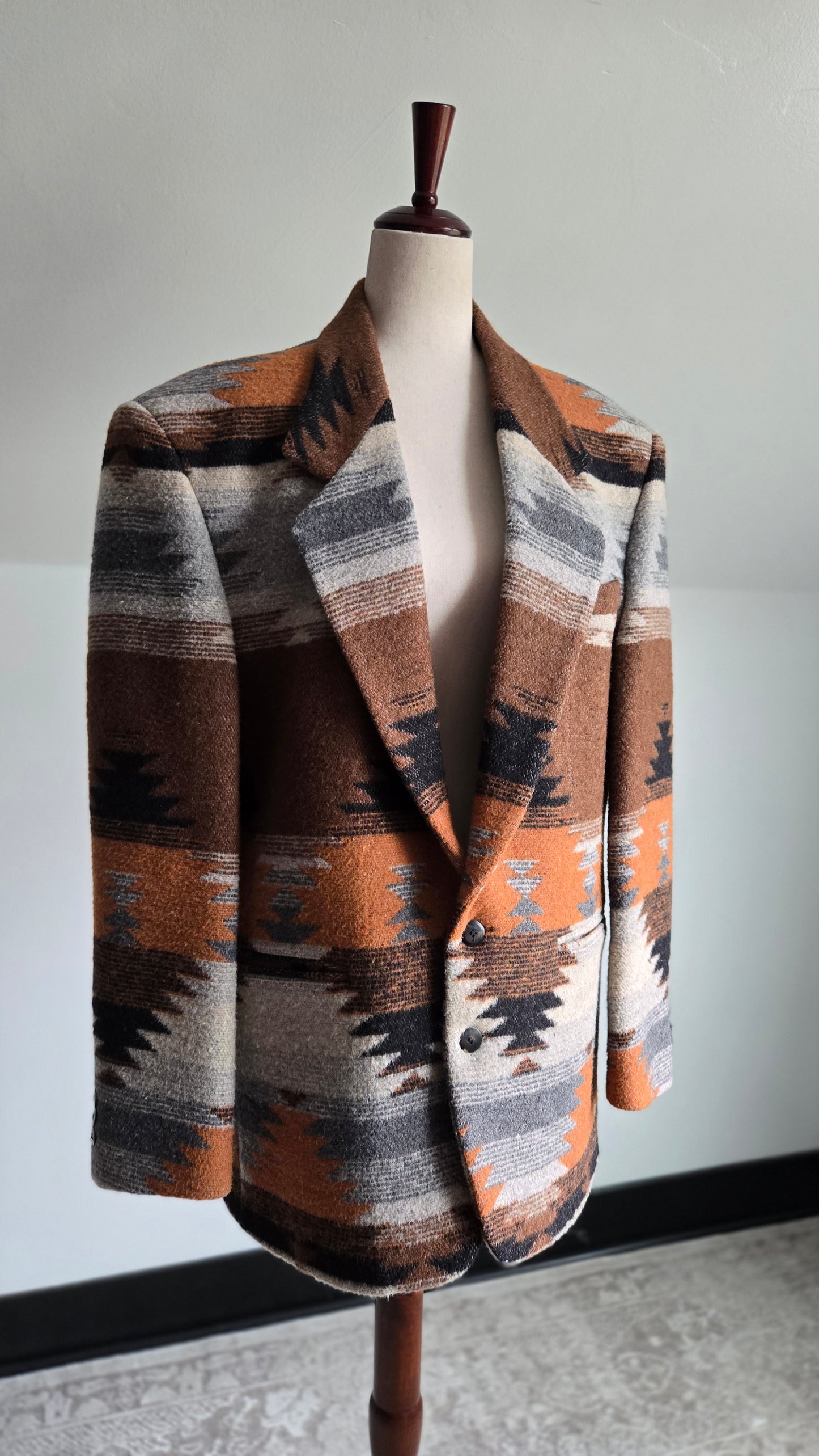 Falcone Vintage 60s Union Made Wool Western Blazer - XL