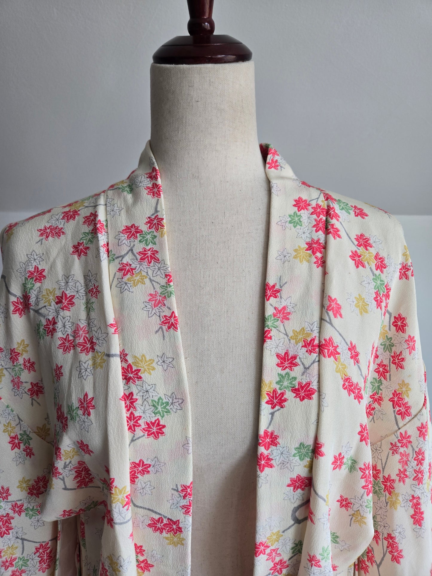 Authentic Silk Japanese Short Kimono - L/XL