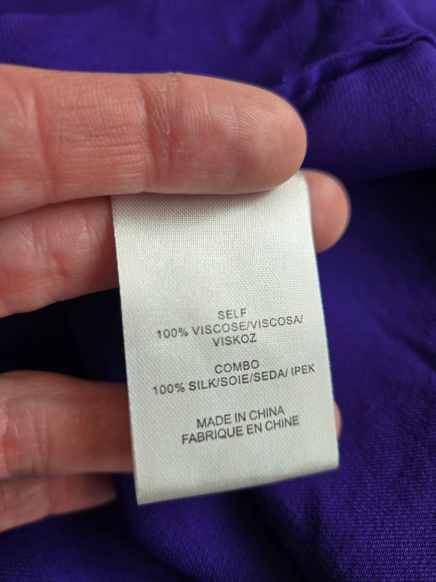 Tibi Designer Purple Drape Dress - XS/S/M