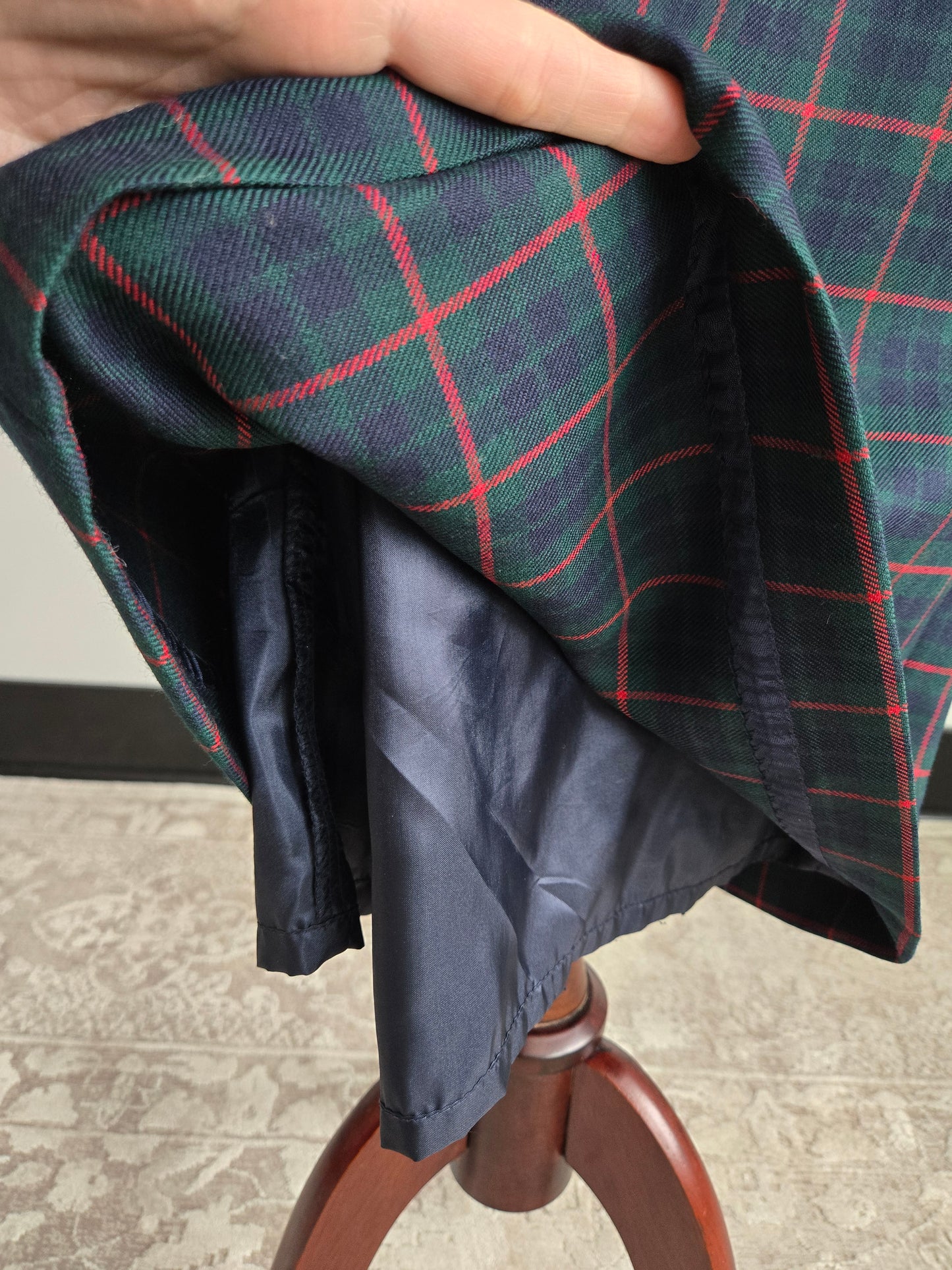 Pendleton Vintage Virgin Wool Classic Plaid Long Skirt - W29"