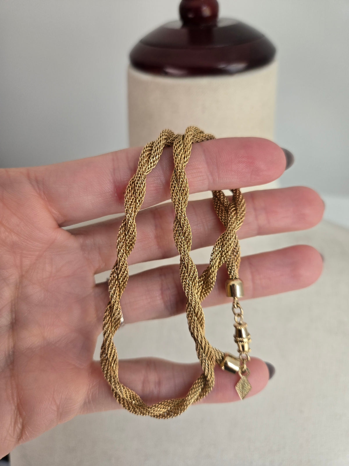 Sarah Coventry Vintage Gold Twisted Necklace