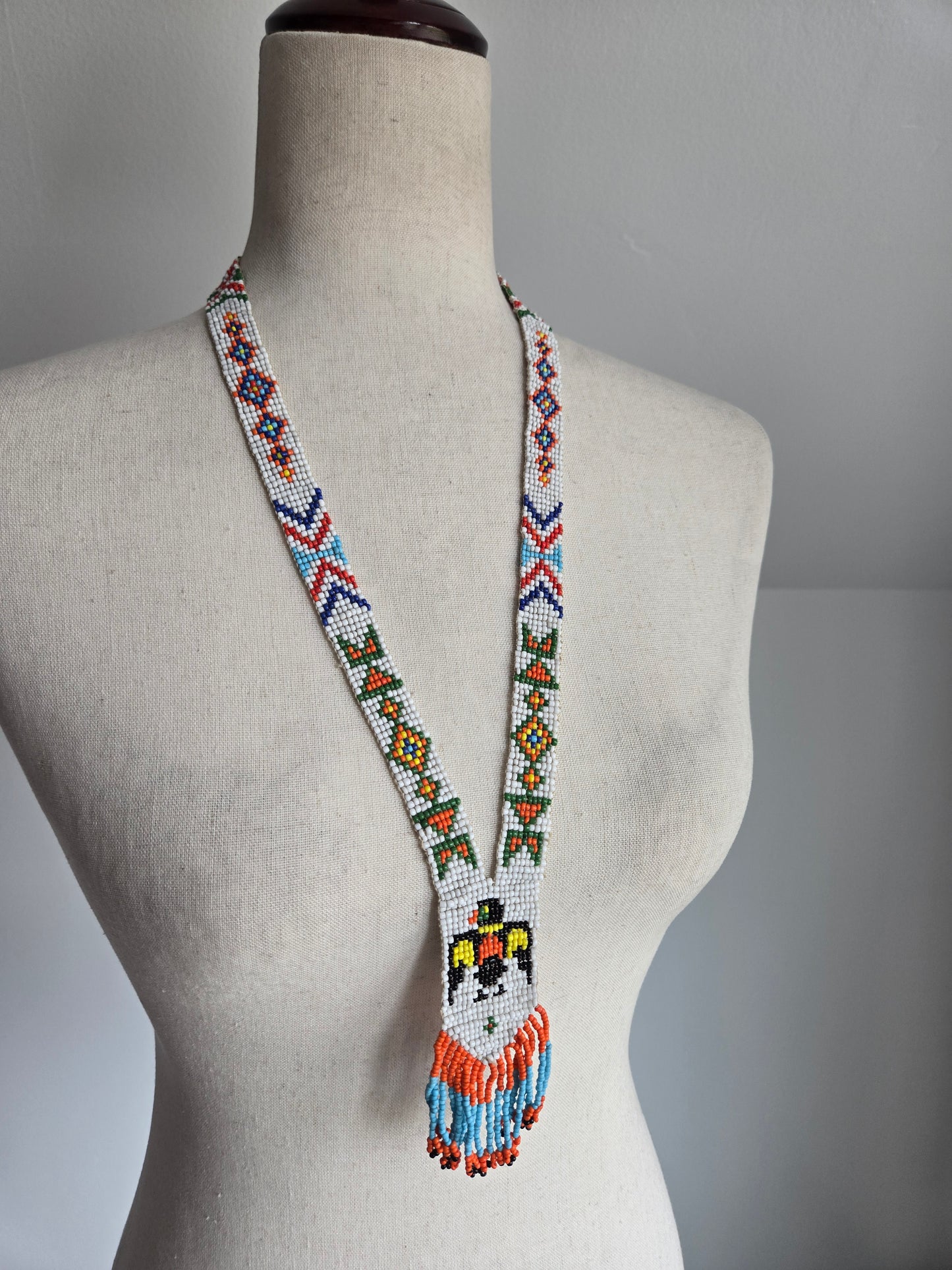 Native American Made Hand Beaded Necklace