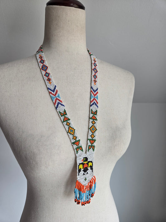 Native American Made Hand Beaded Necklace