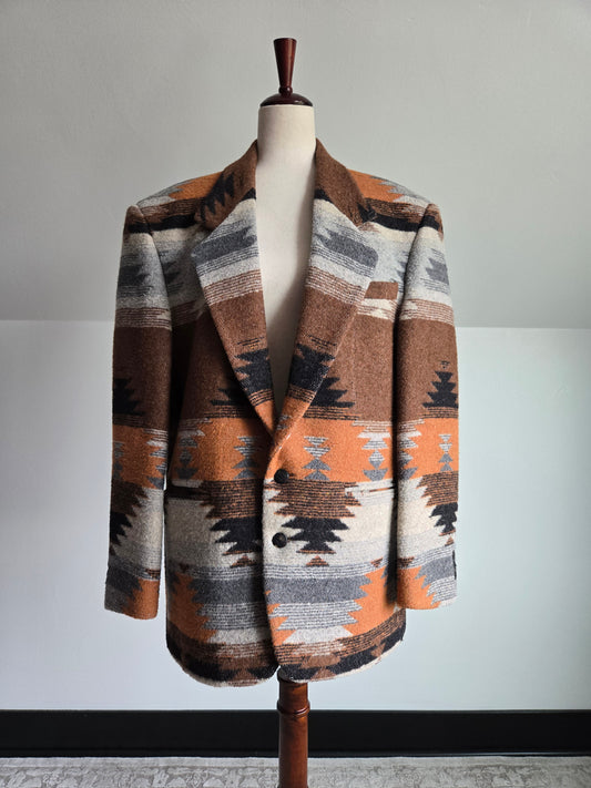 Falcone Vintage 60s Union Made Wool Western Blazer - XL