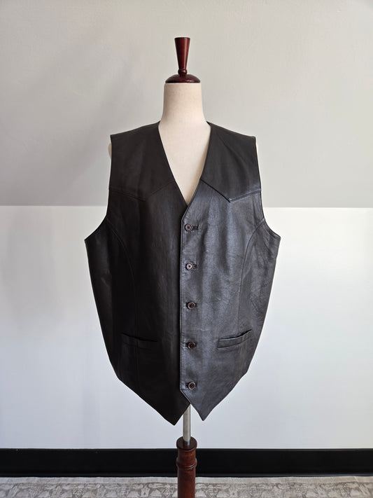 Cripple Creek Genuine Leather Western Vest - XL
