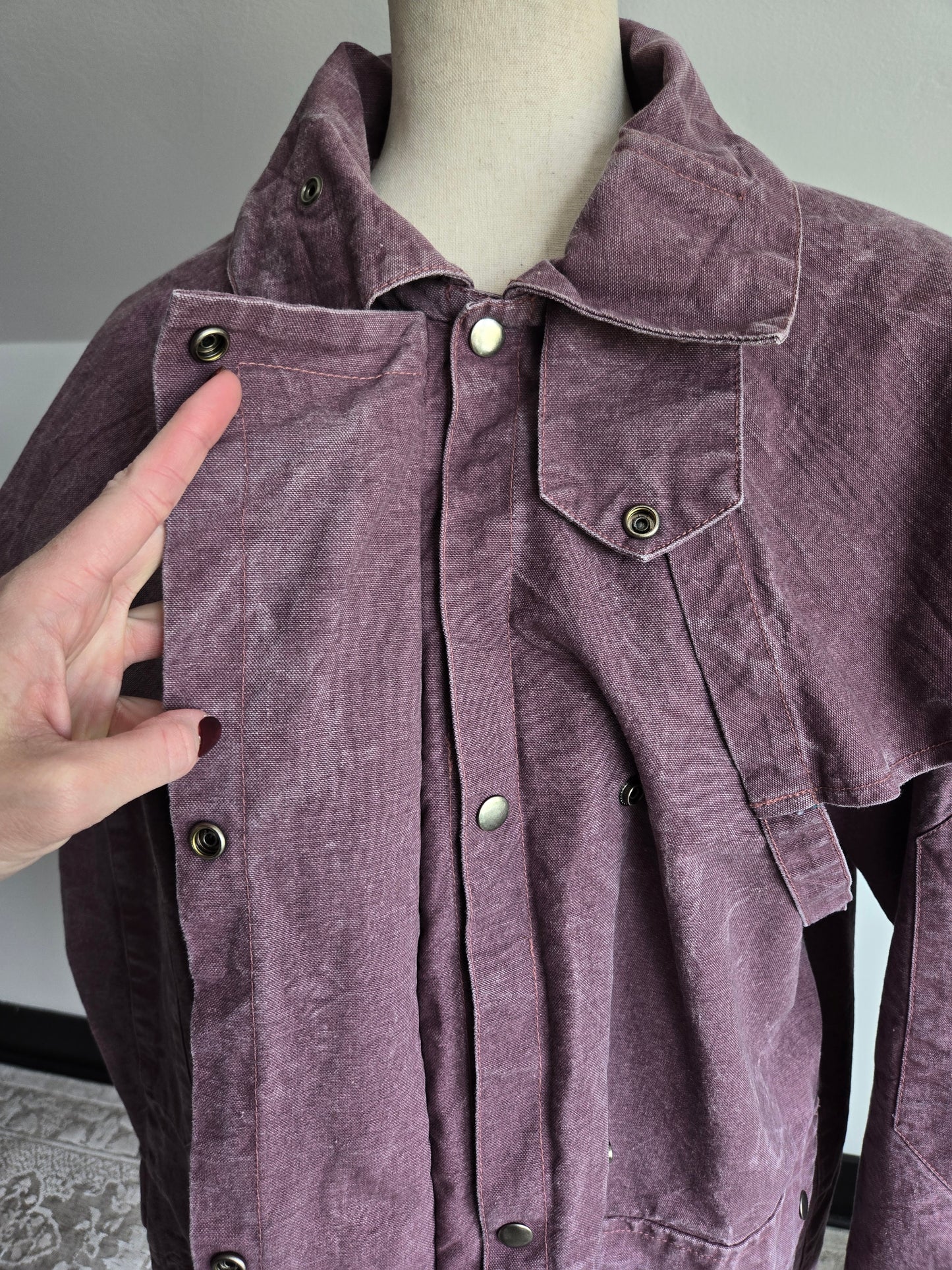 Australian Stock Saddle Co Town and Country Vintage Cotton Ranch Barn Coat - L/XL
