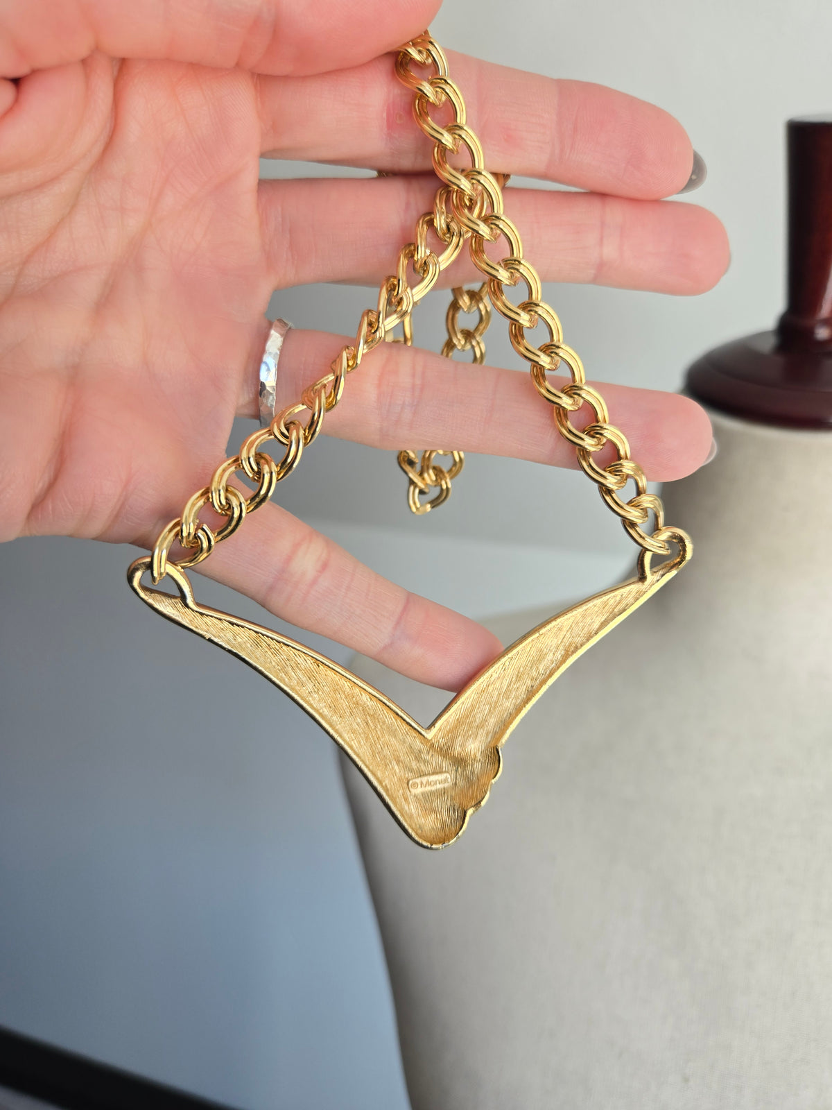 Monet Vintage 80s Enamel Necklace