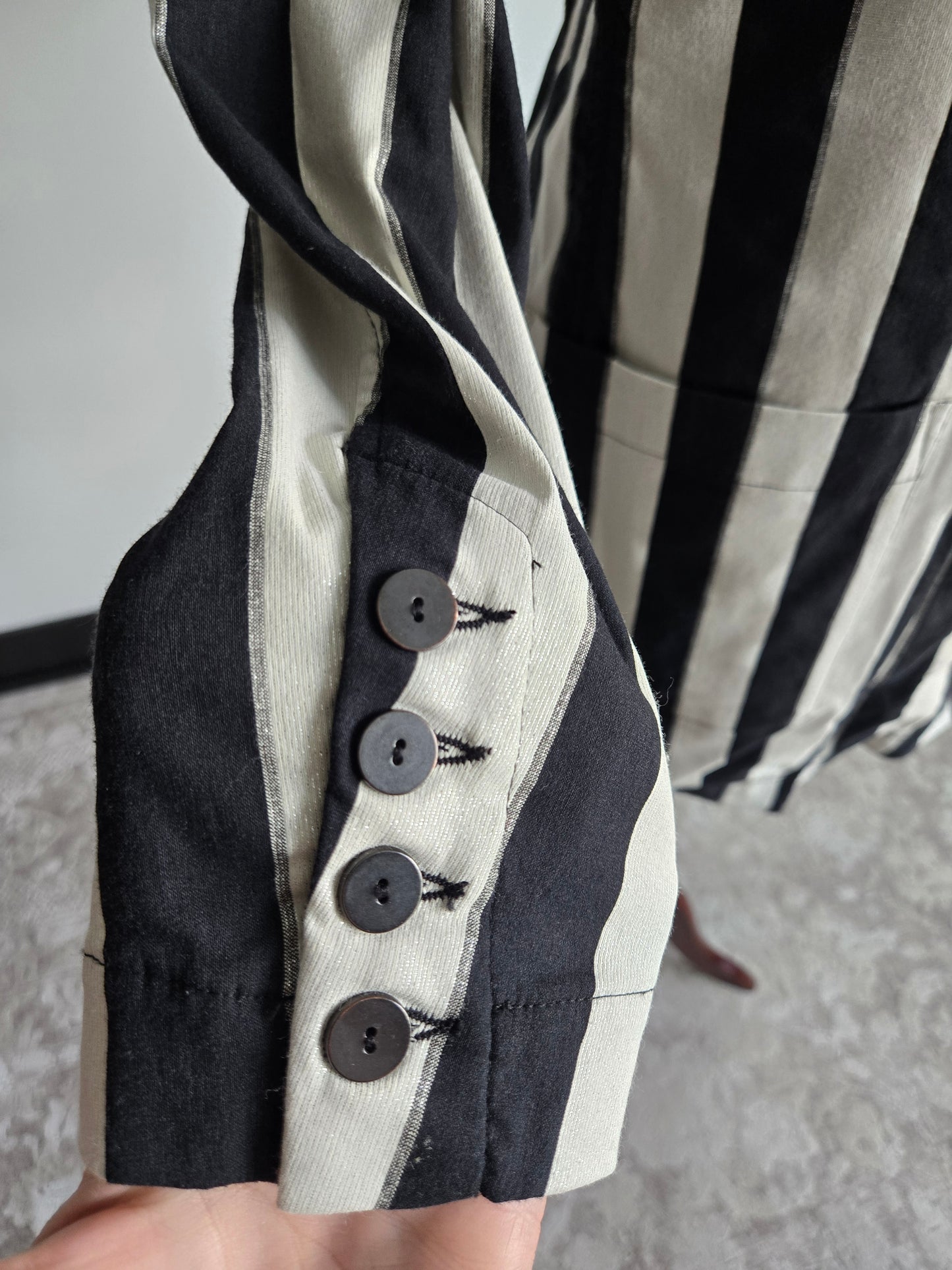 Bitte Kai Rand 1981 Stripe Long Blazer Made in Turkey - Medium