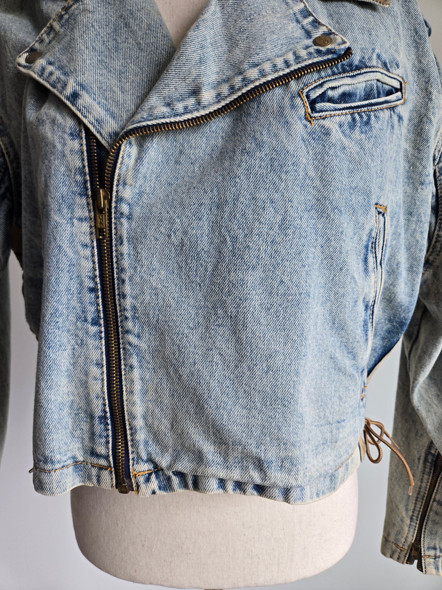 Vintage 90s CT Jeans Denim Two Piece Set Made in Brazil - Medium