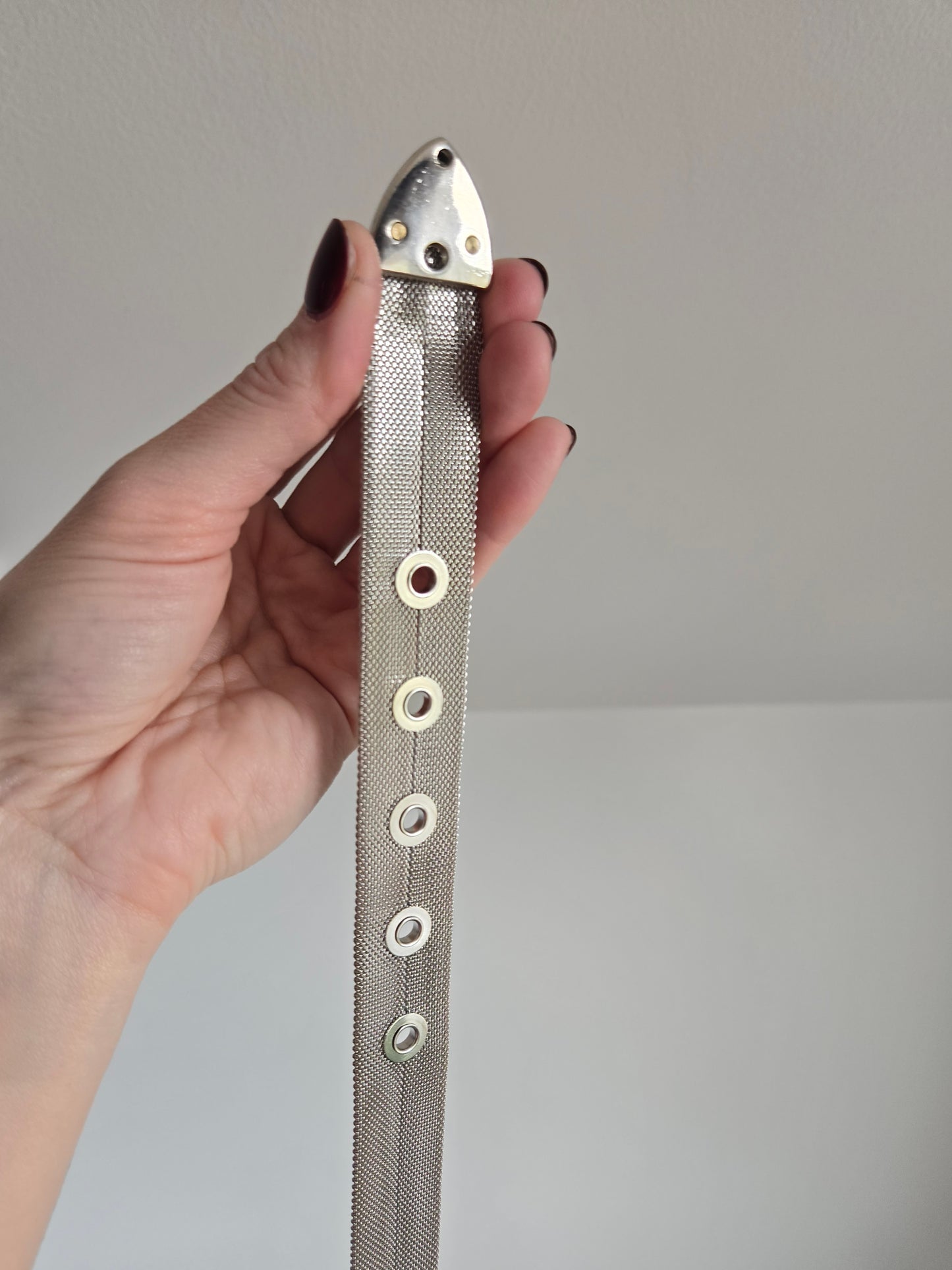 High Quality Silver Mesh Belt - W29-33"