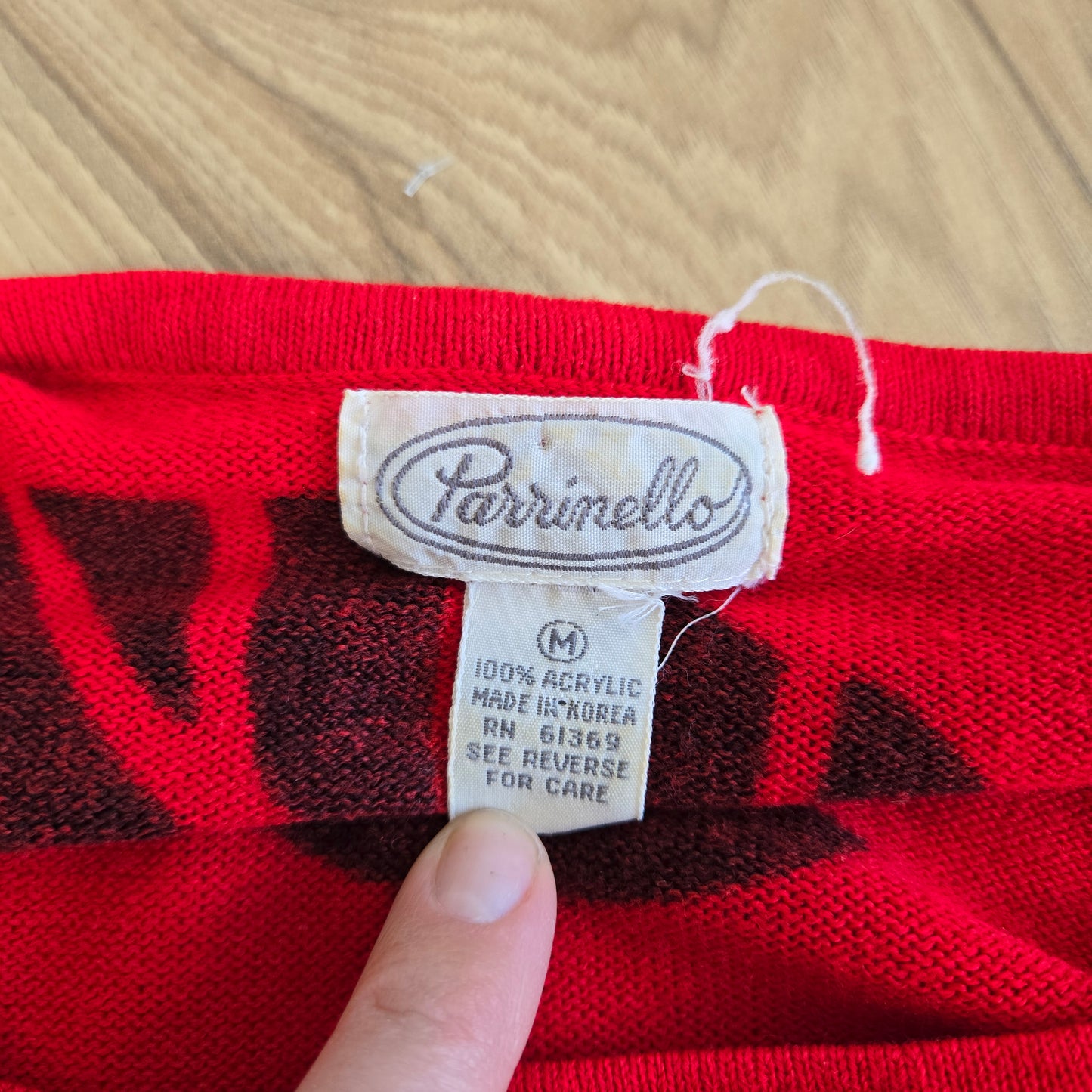 Parrinello Vintage Made in Korea Leaf Sweater - medium