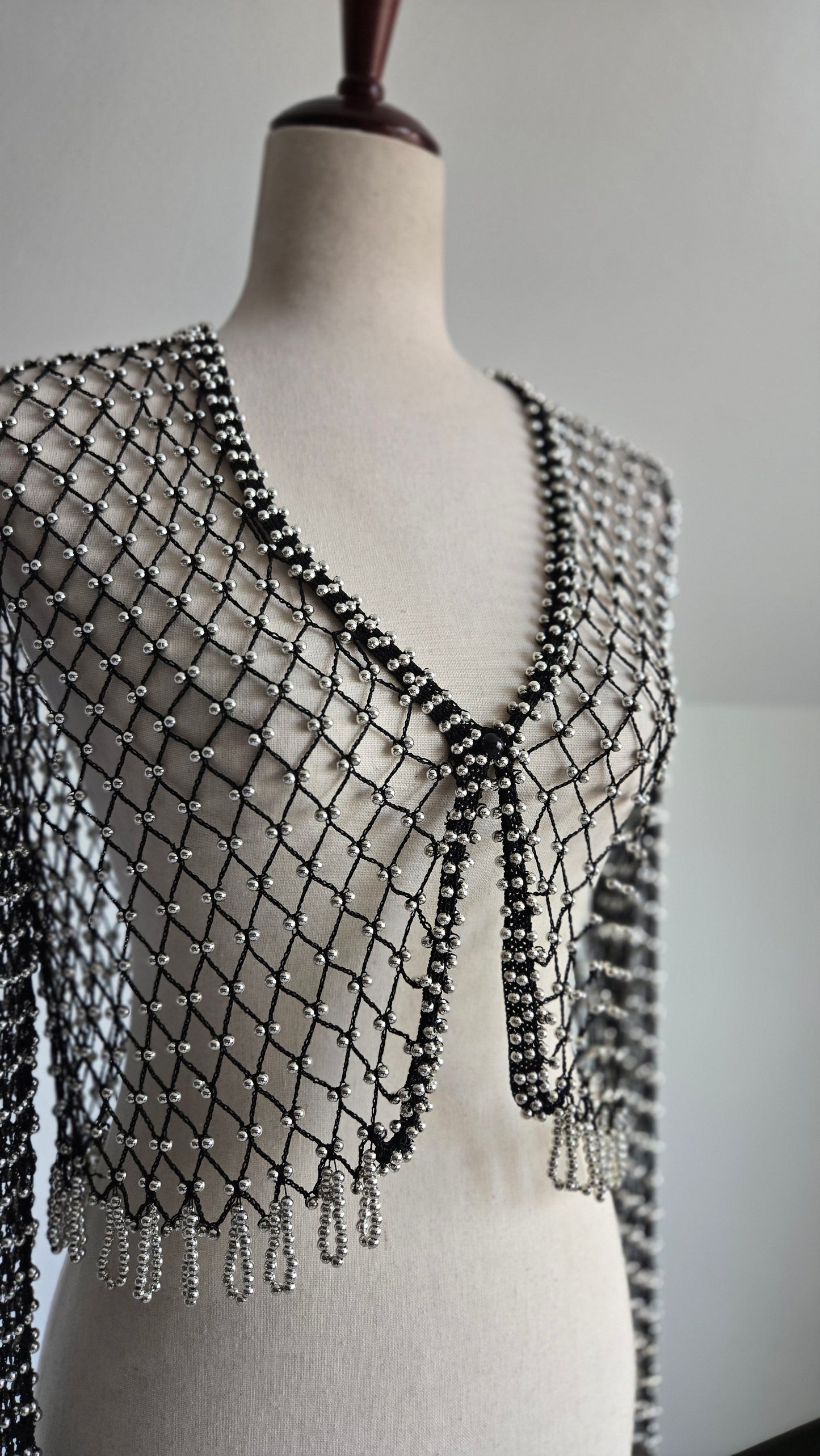 Vintage Beaded Bolero - XS/S