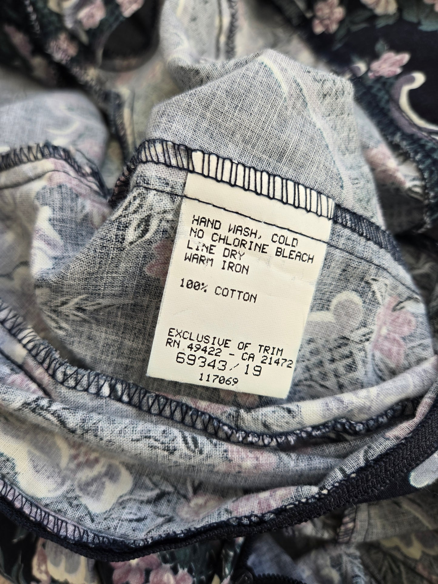 Vintage 80s Gunne Sax by Jessica McClintok Cotton Floral Dress - small