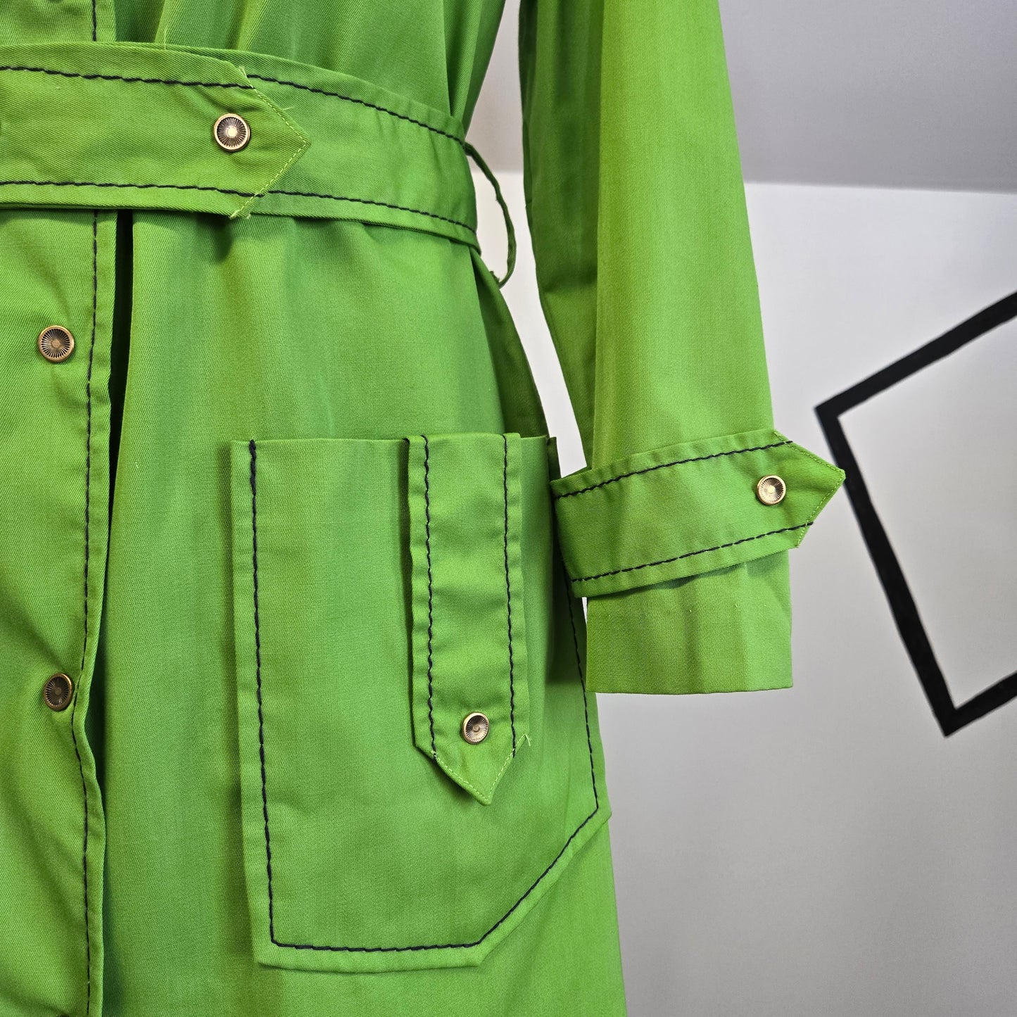 The Spectator Vintage 60s Lime Green Dress/Jacket - medium