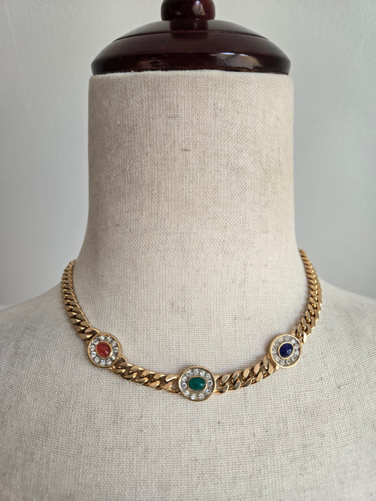 Vintage Multi Colored Cab Choker