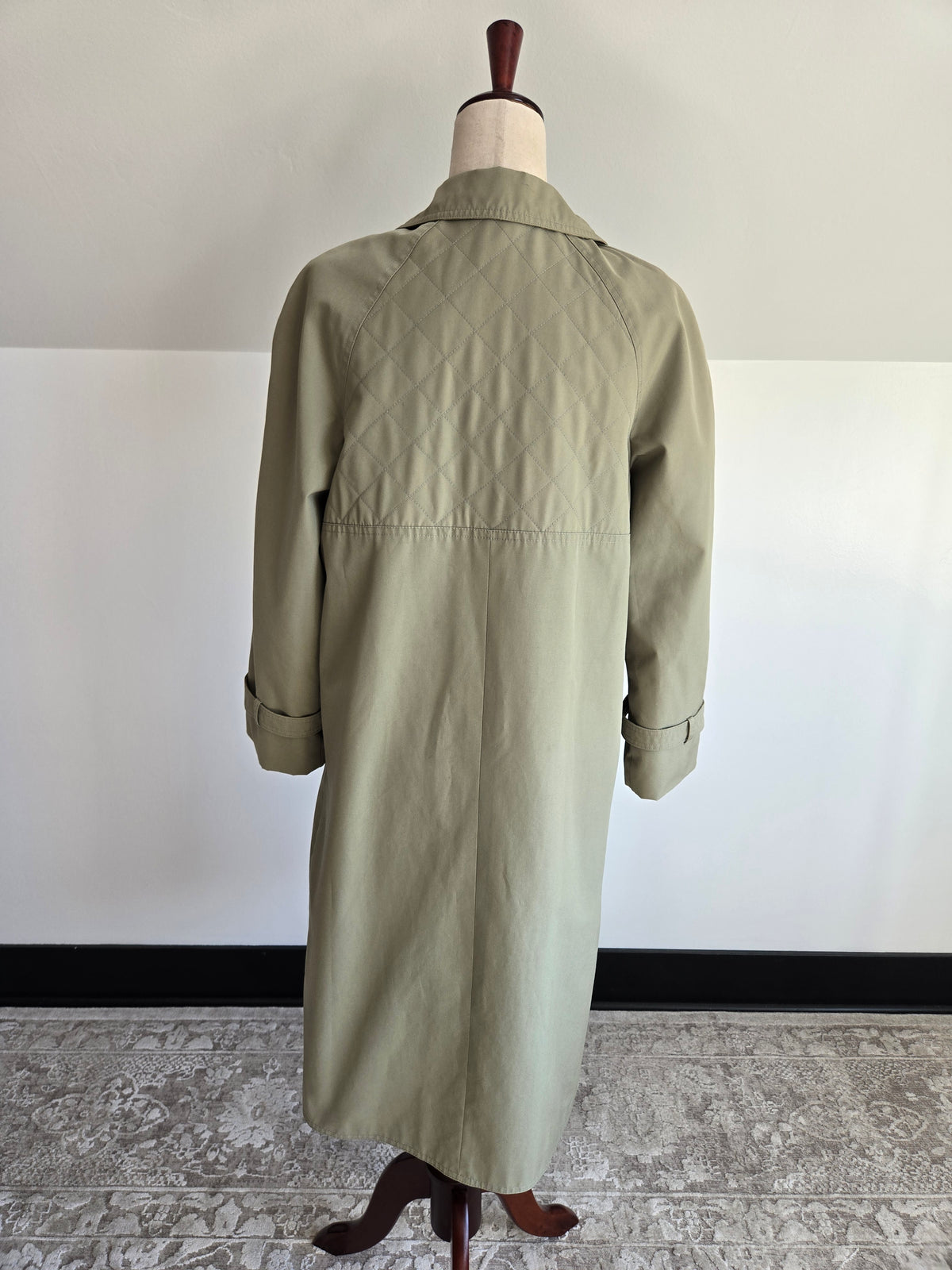 Vintage 60s Quilted Trench Coat - Small/Medium