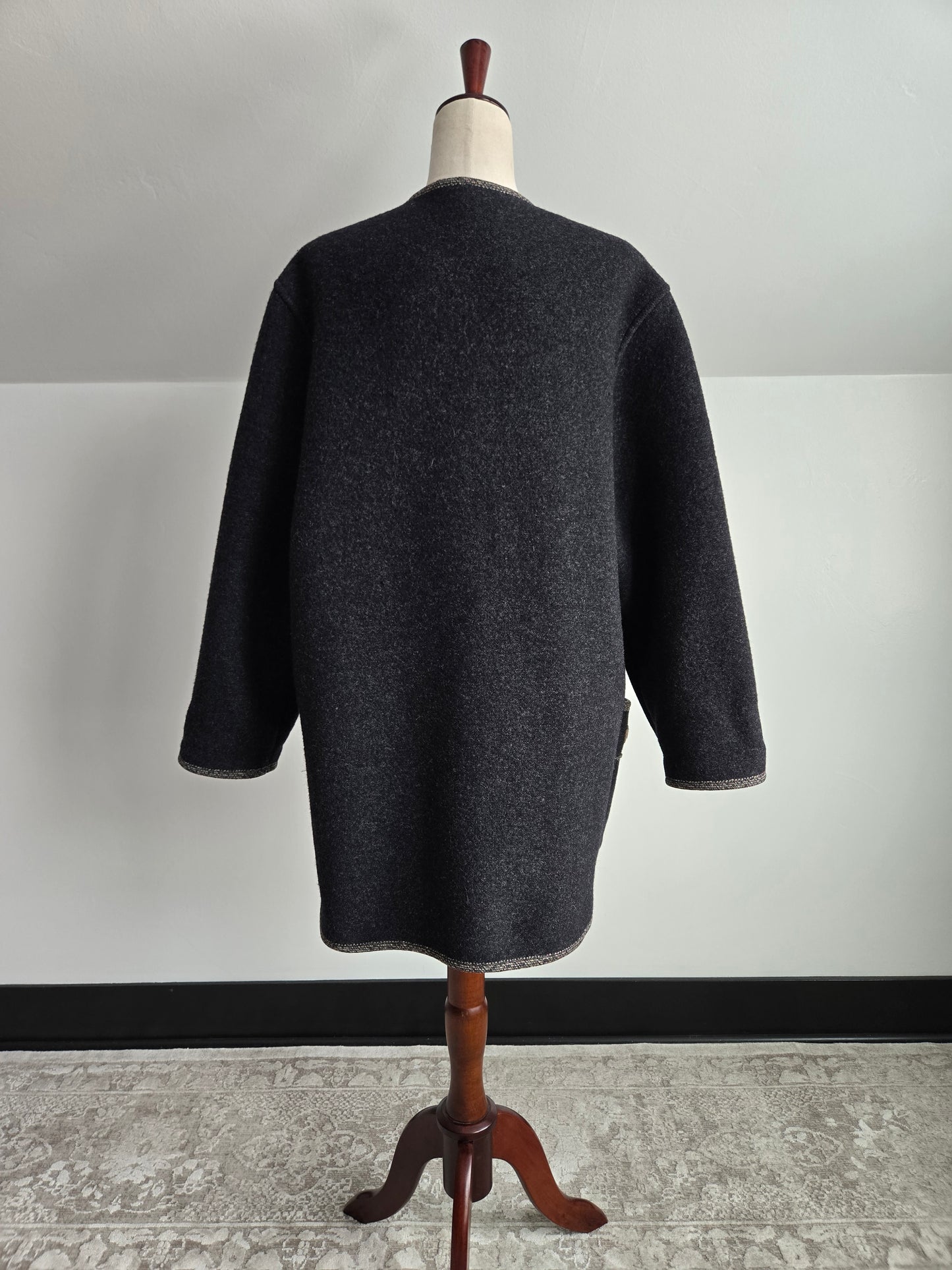Geisswein Boiled Wool Coat Made in Austria - XL/2XL