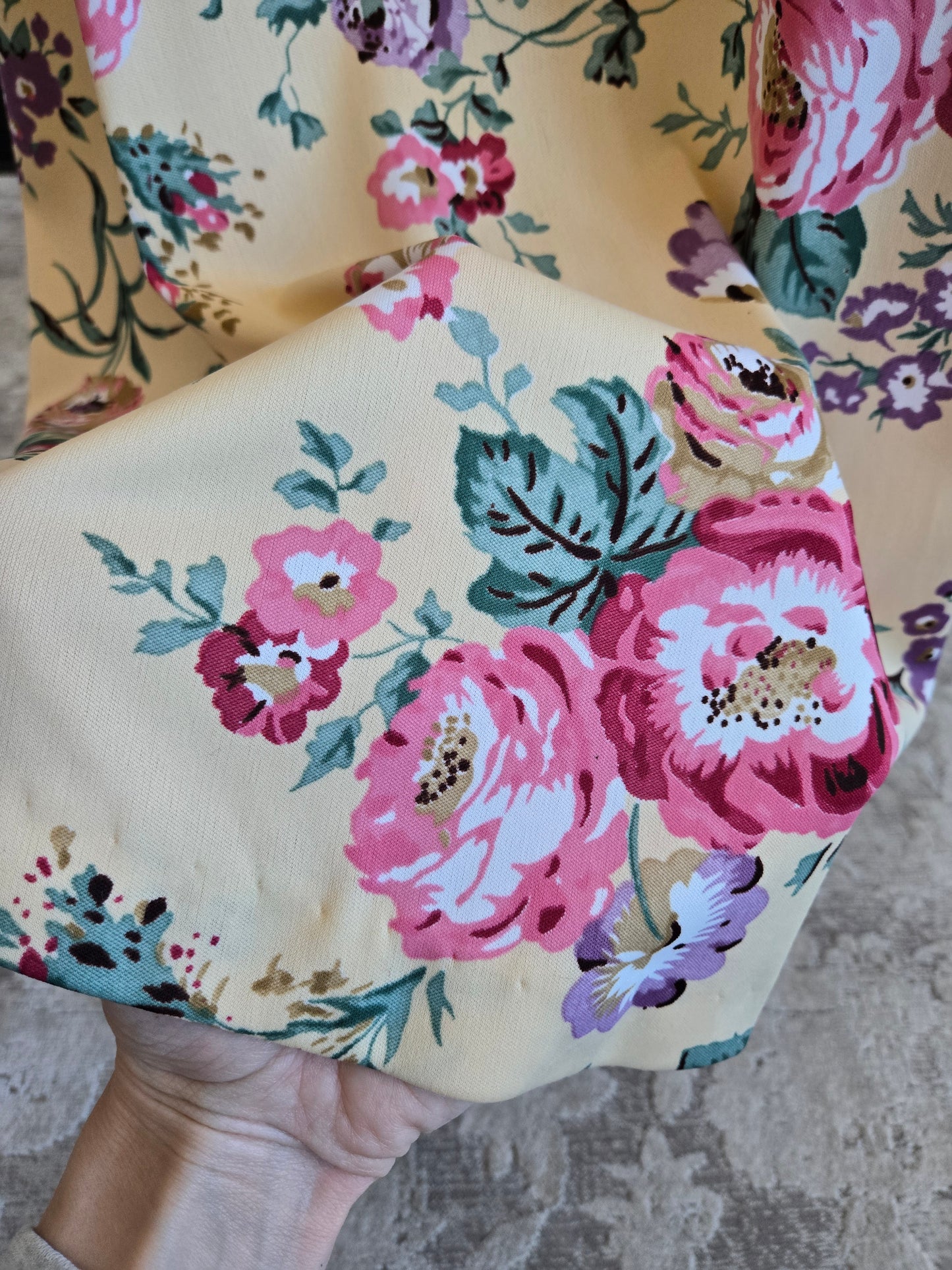 Vintage 70s Whimsical Floral Dress with Cape - S/M/L