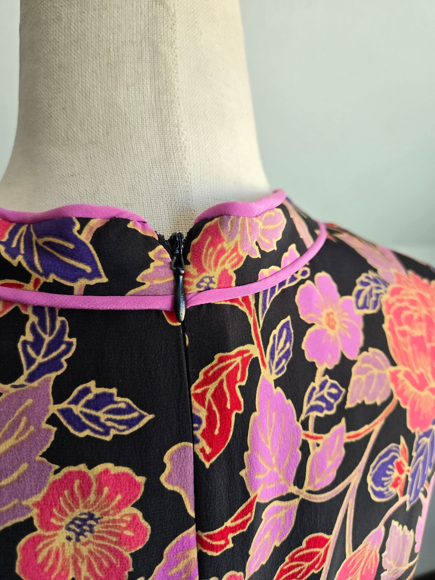 Philip Dicaprio NWT Silk Y2K Floral Dress - Size 12