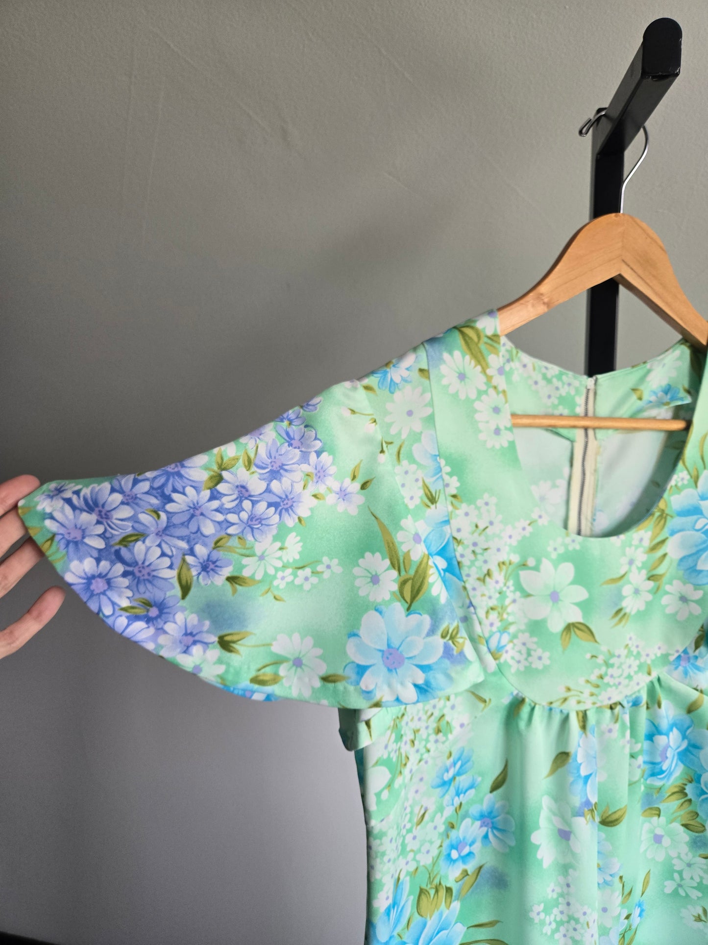 Vintage 1960s Flower Power Jumpsuit - S/M