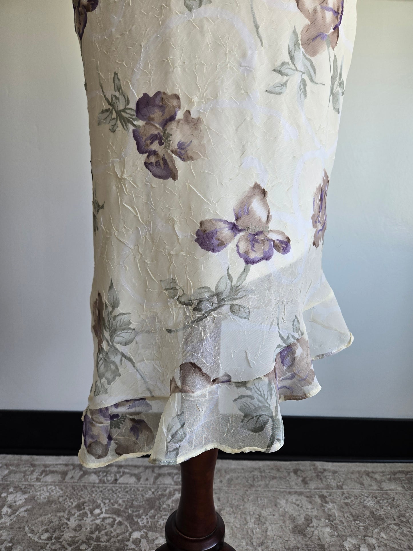 Vintage 90s Breakin' Loose Romantic Floral Dress - Small