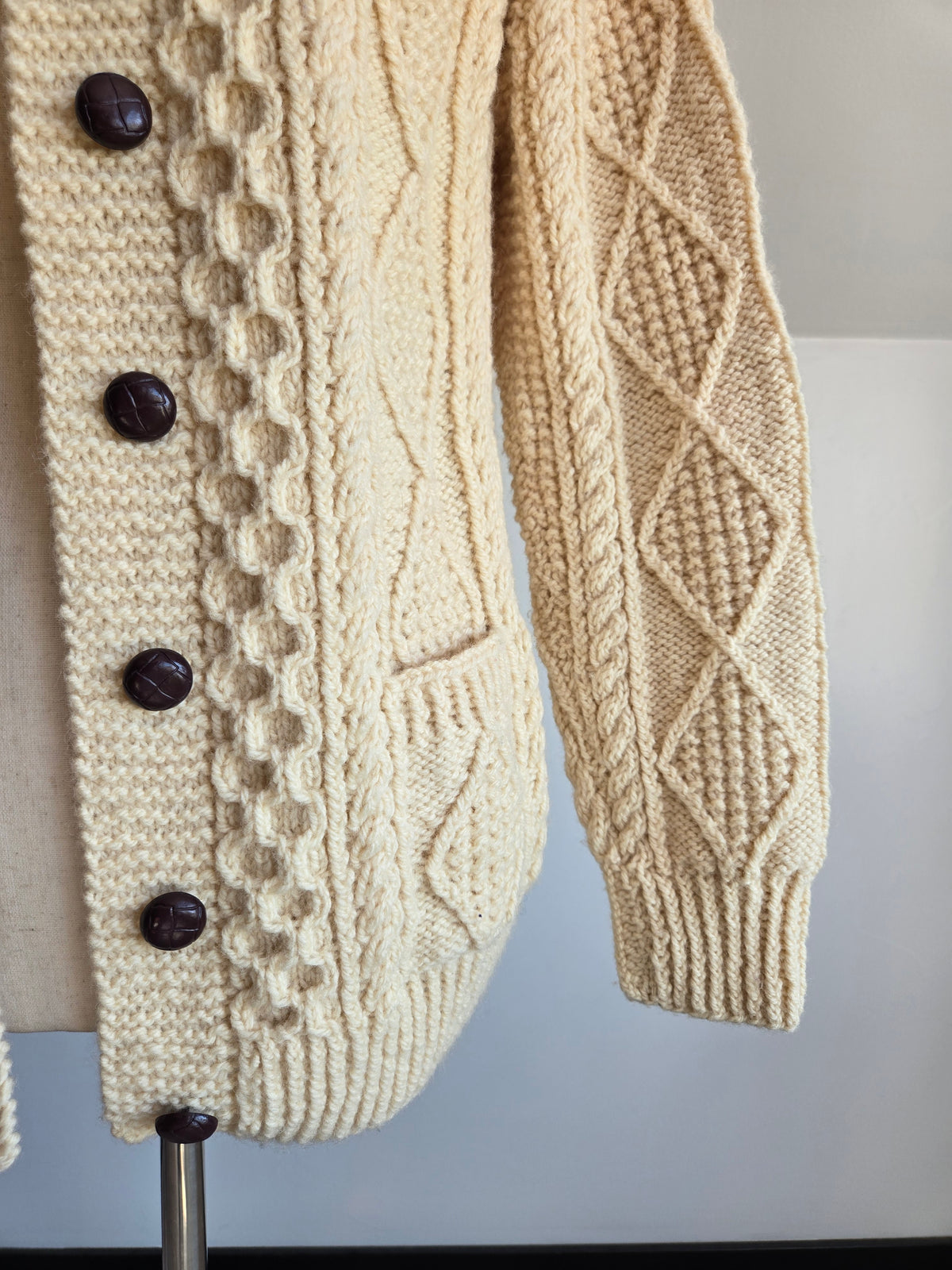 Blarney Woolen Mills Irish Knit Cardigan - medium