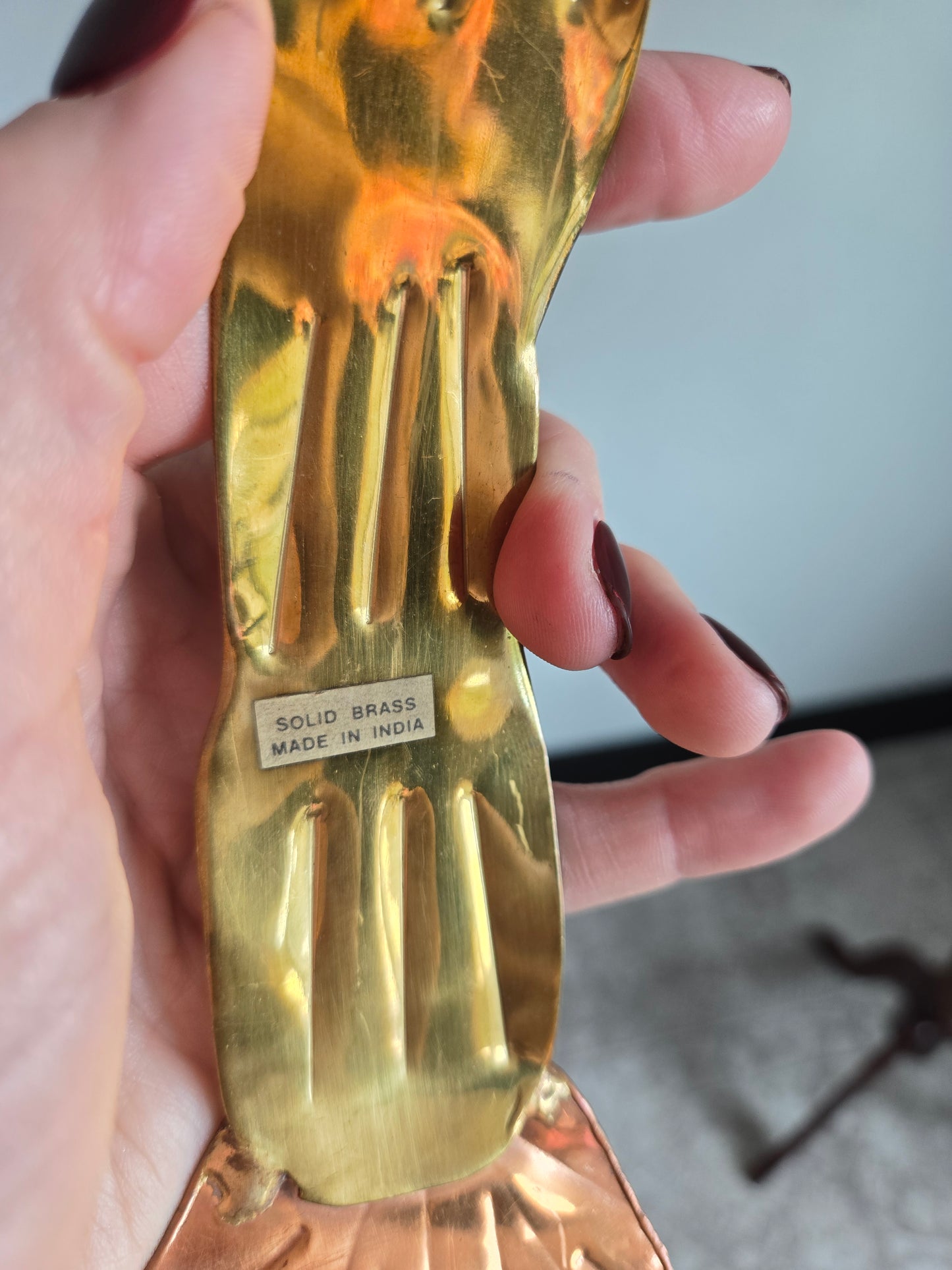 1970s Solid Brass Multi Tone Belt - W26-33"