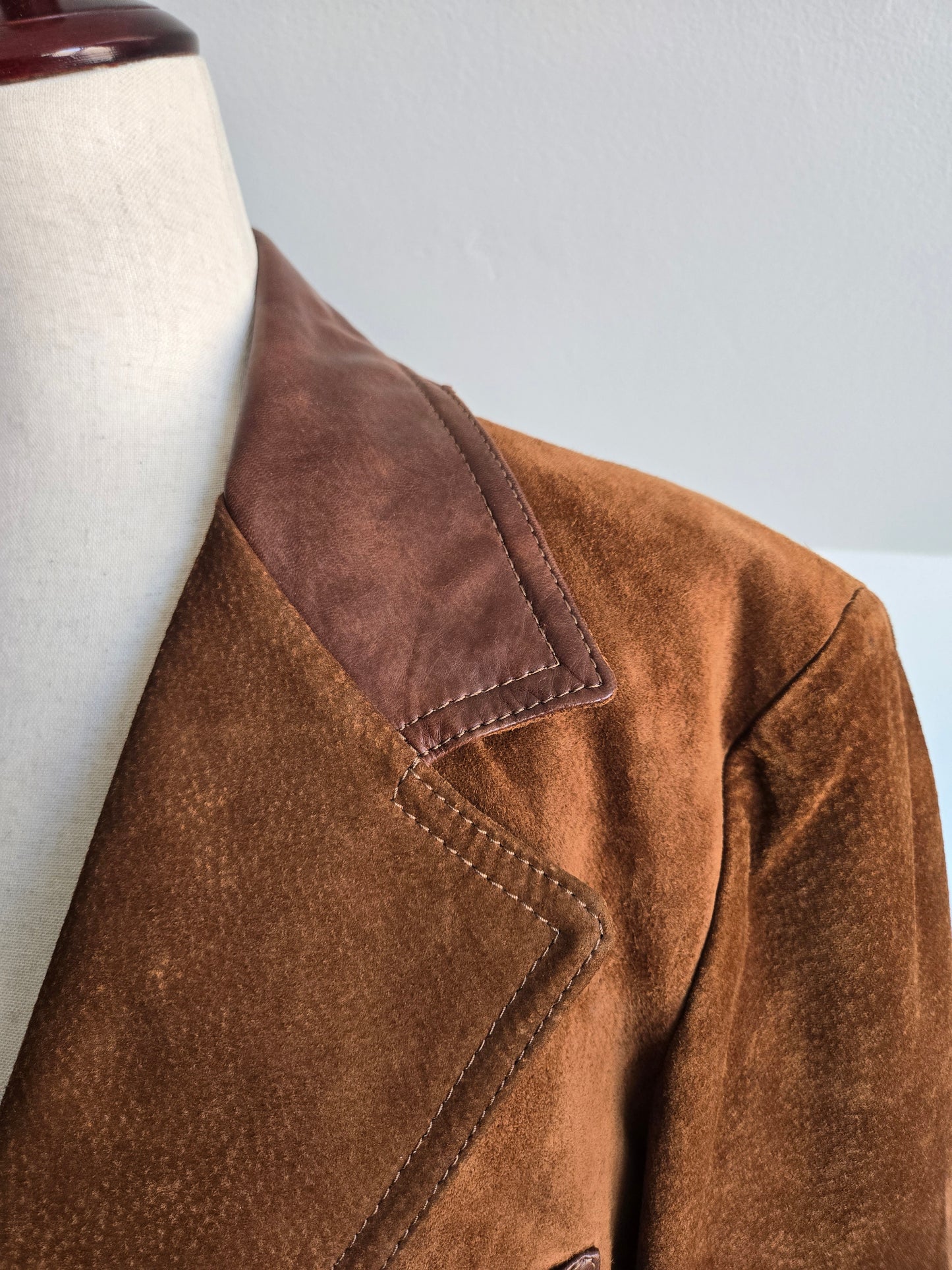 Lakeland Vintage Genuine Suede Leather Blazer - XL