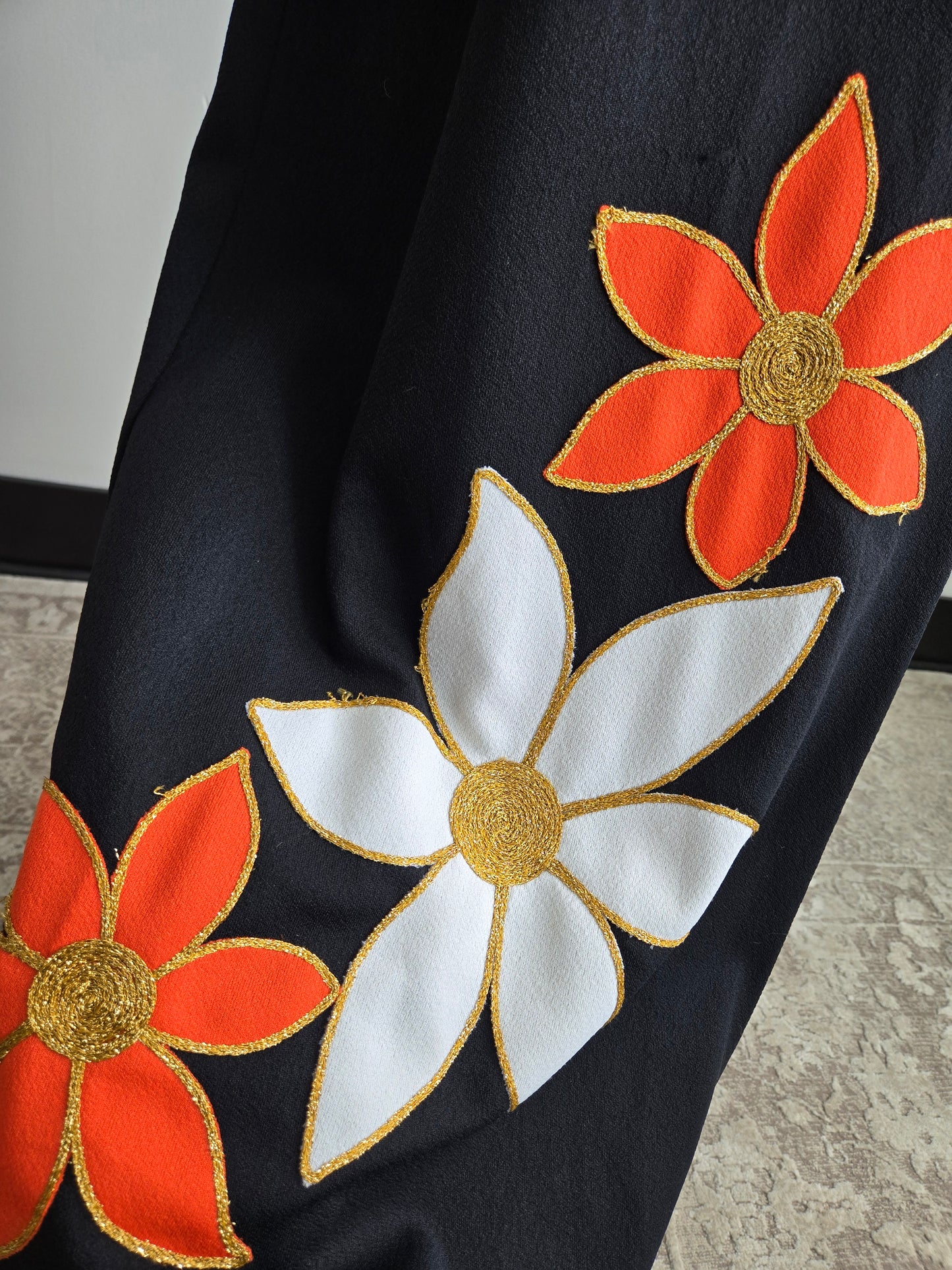 Carroll's Vintage 70s Flower Power Maxi Dress - medium