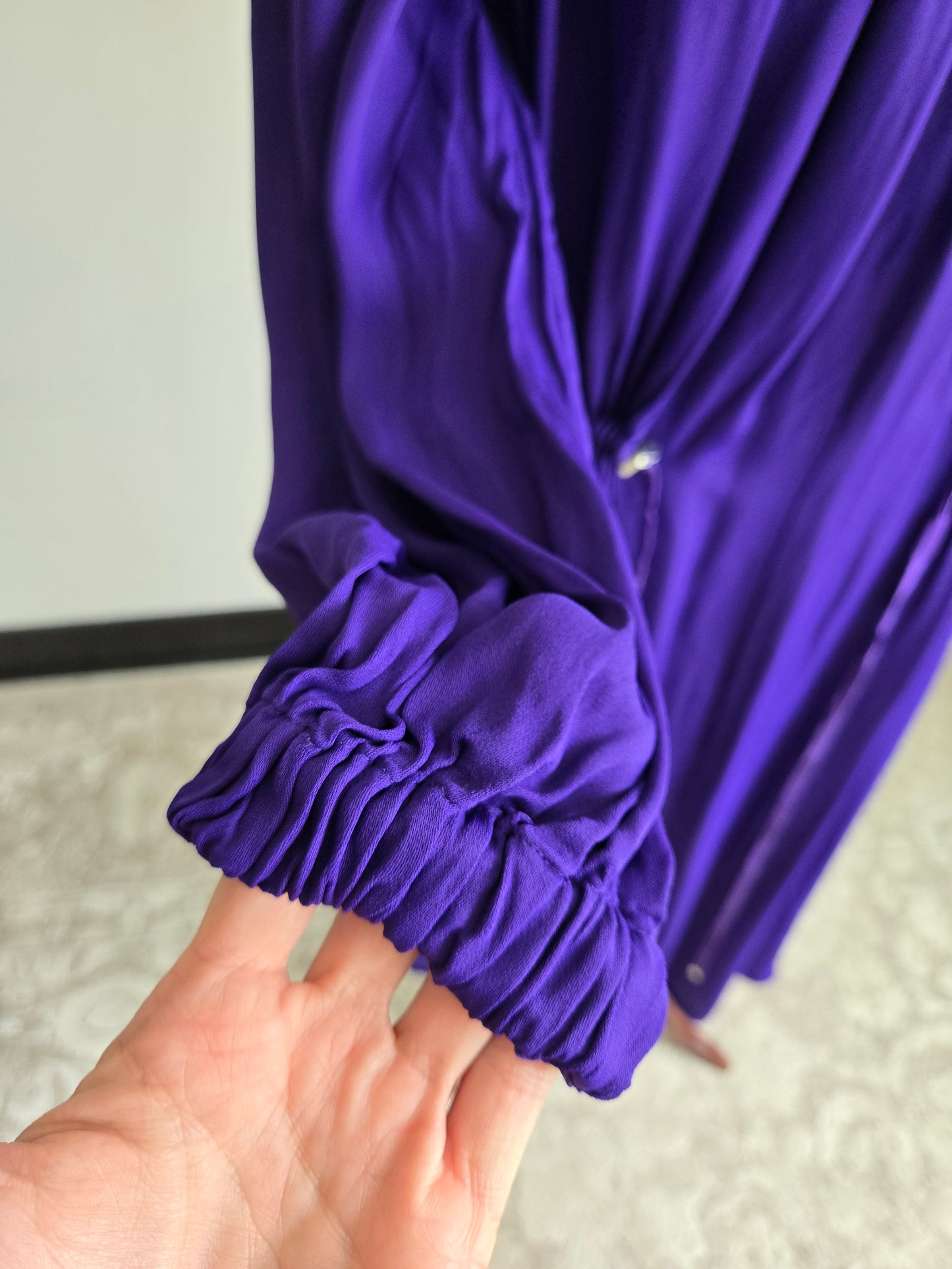 Tibi Designer Purple Drape Dress - XS/S/M