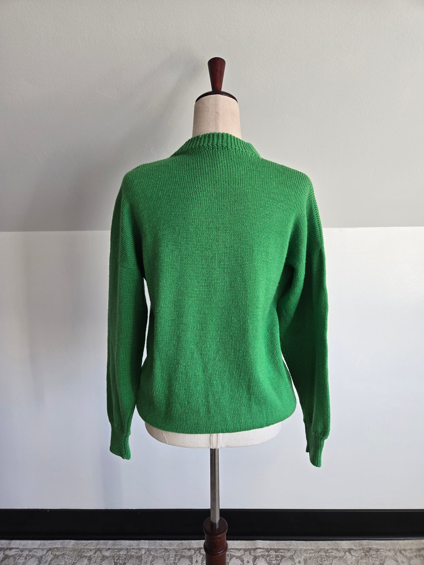 Vintage Traditional Co Kerry Irish Wool Sweater with Sheep - Medium