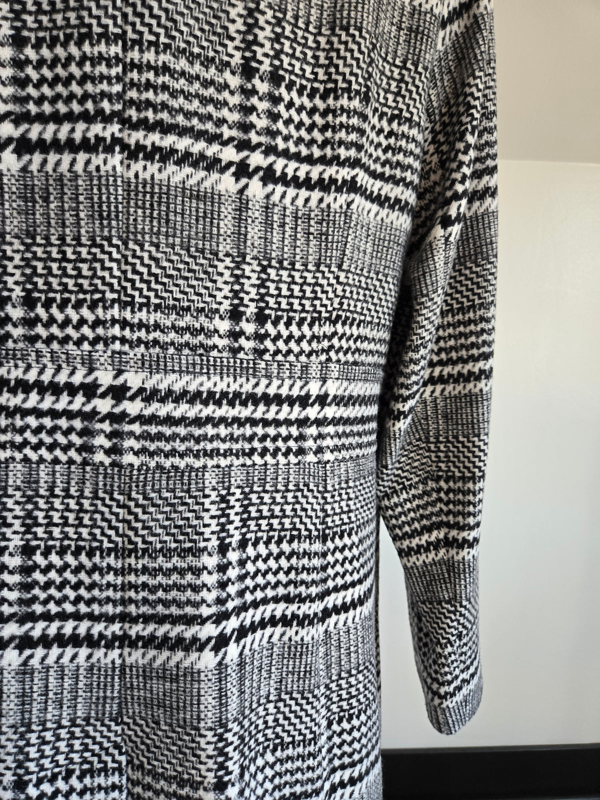 Larry Levine NWT Houndstooth Plaid Peacoat - XL