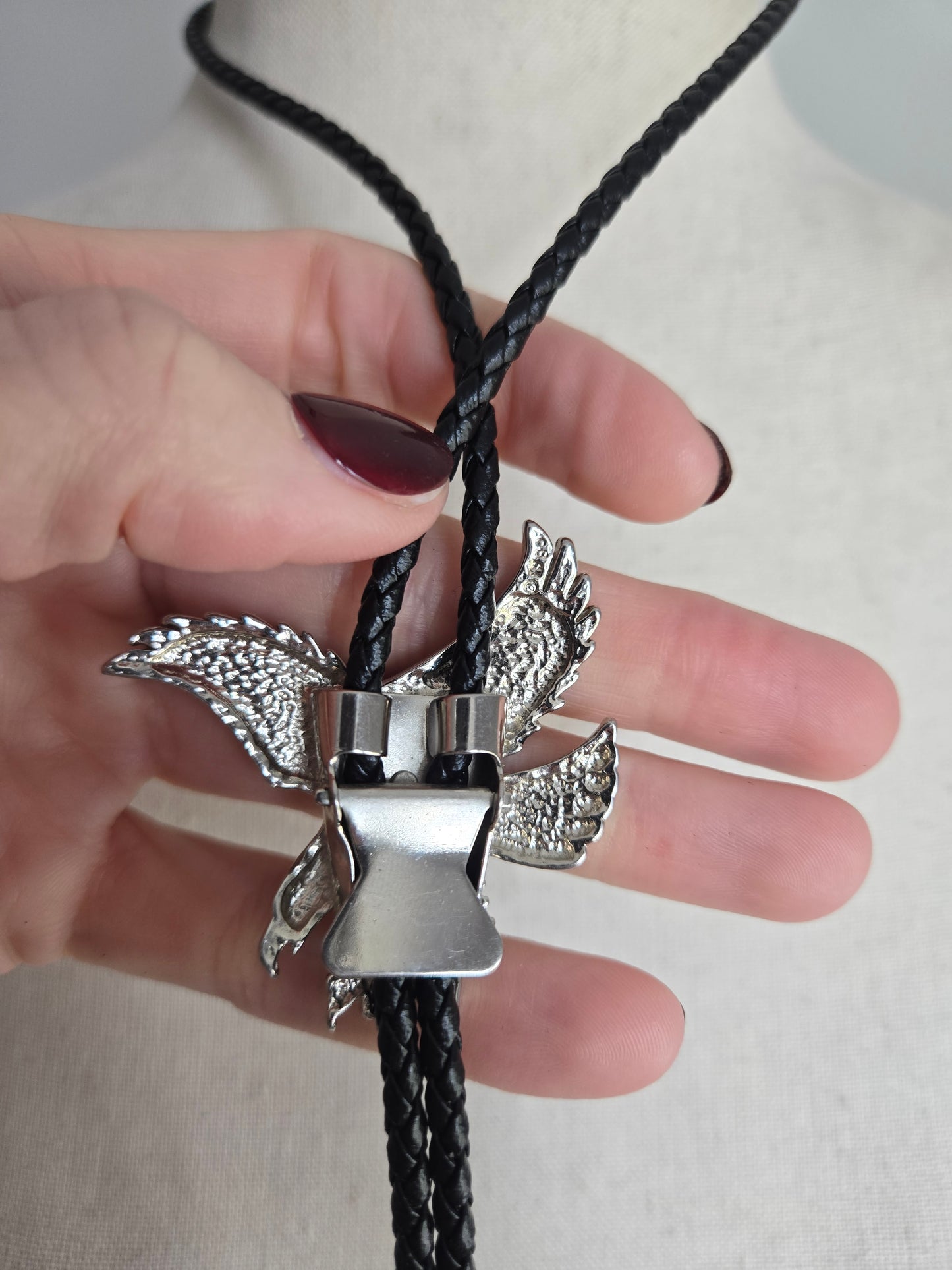 1989 Eagle Inlay Bolo Tie
